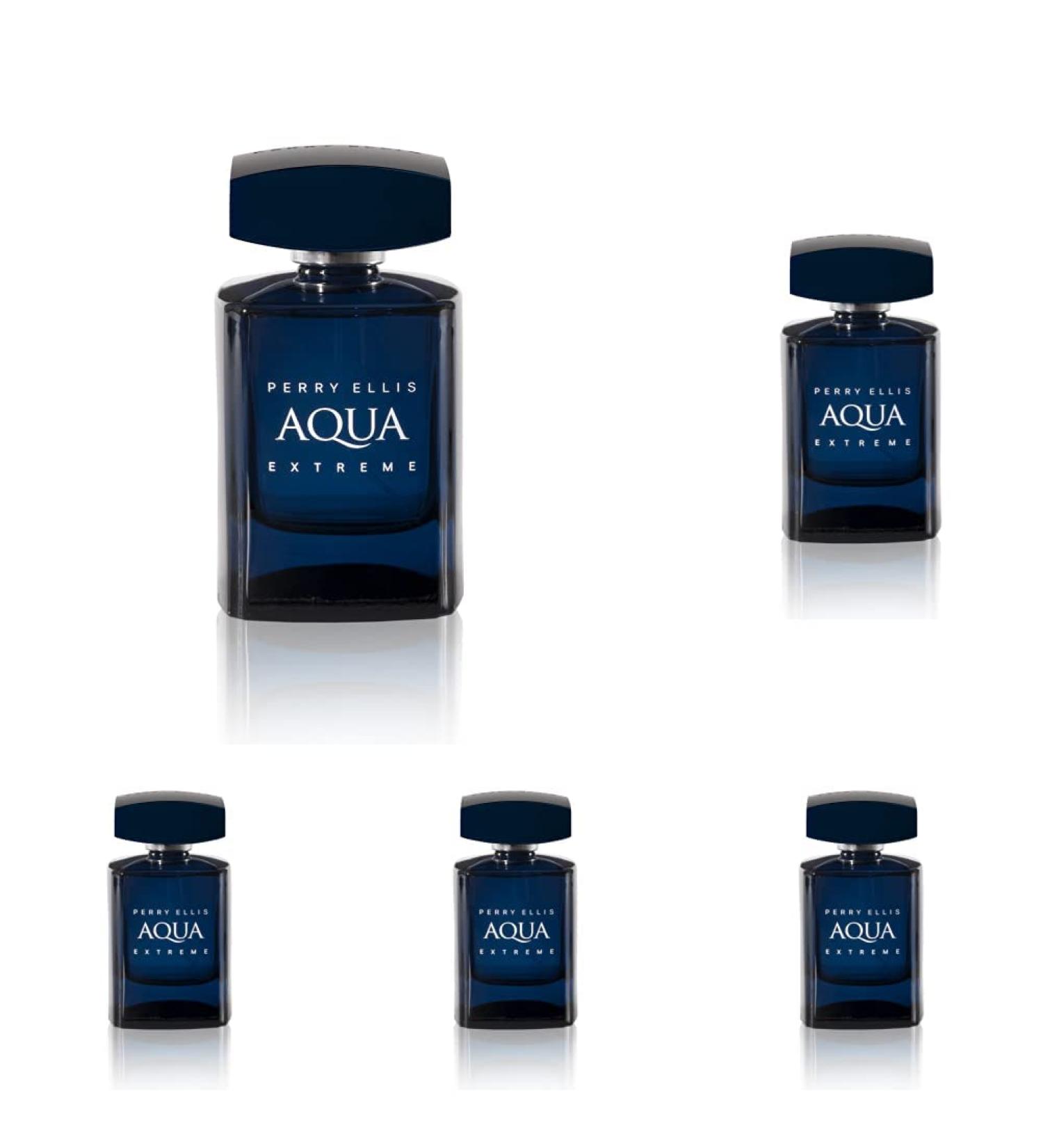 Perry Ellis Aqua Extreme Eau De Toilette Spray 3.4 Ounce (Pack of 5) 3.4 Fl Oz (Pack of 5) - Buy Online on GoSupps.com