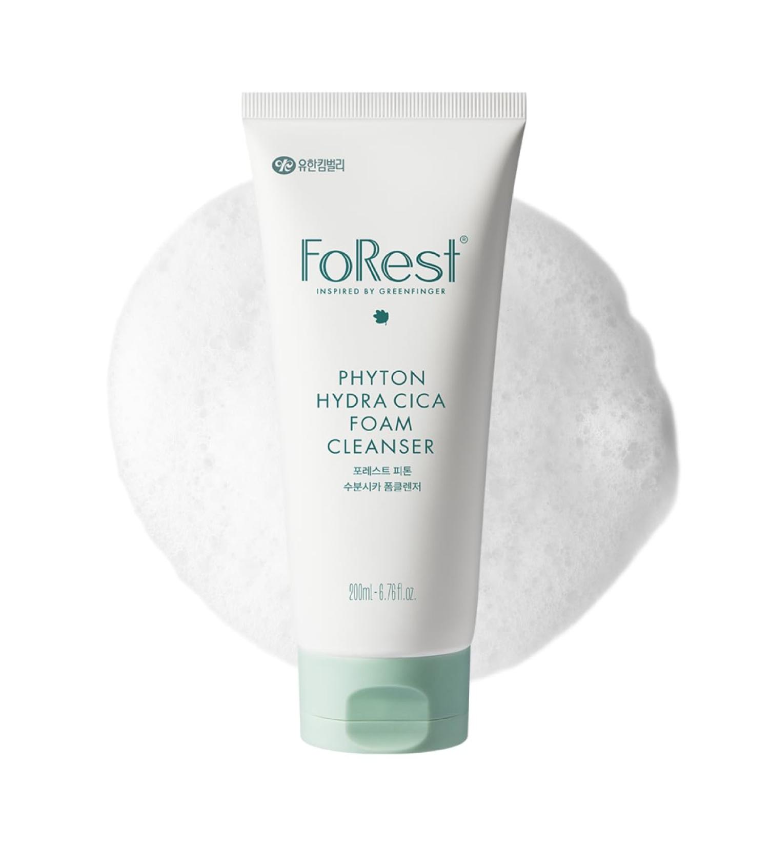 FOREST Phyton Hydra Cica Foam Cleanser 6.76 fl. oz. | Moisturizing | Low-pH | Hydrating Cleansing Wash for Sensitive Skin | Korean Skin Care | Deep Cleansing - Buy Online on GoSupps.com