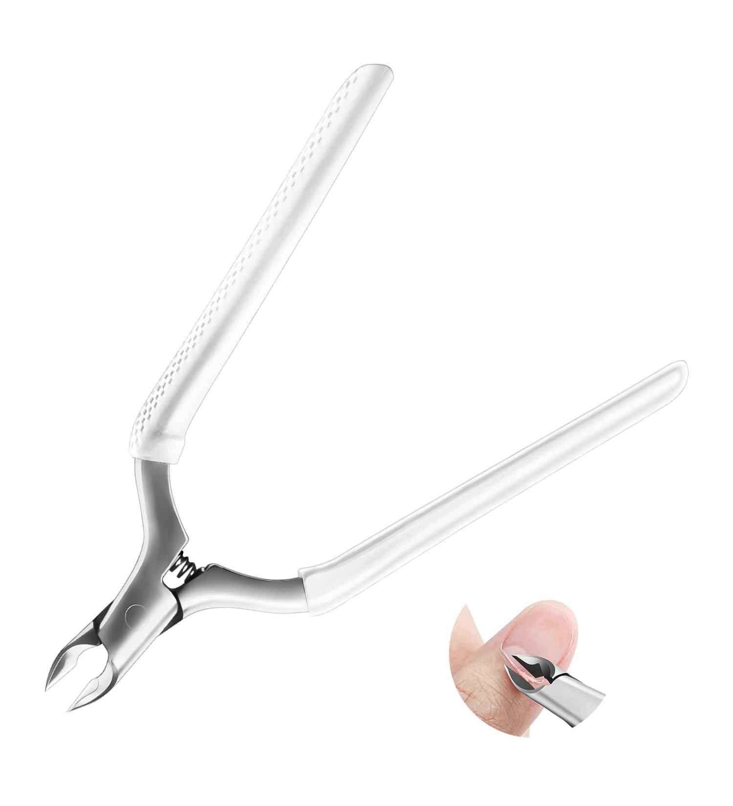 CGBE Professional Nail Skin Pliers - Stainless Steel Cuticle Remover & Nail Shaver with Non-Slip Handle for Precise Nail & Toenail Care - Buy Online on GoSupps.com