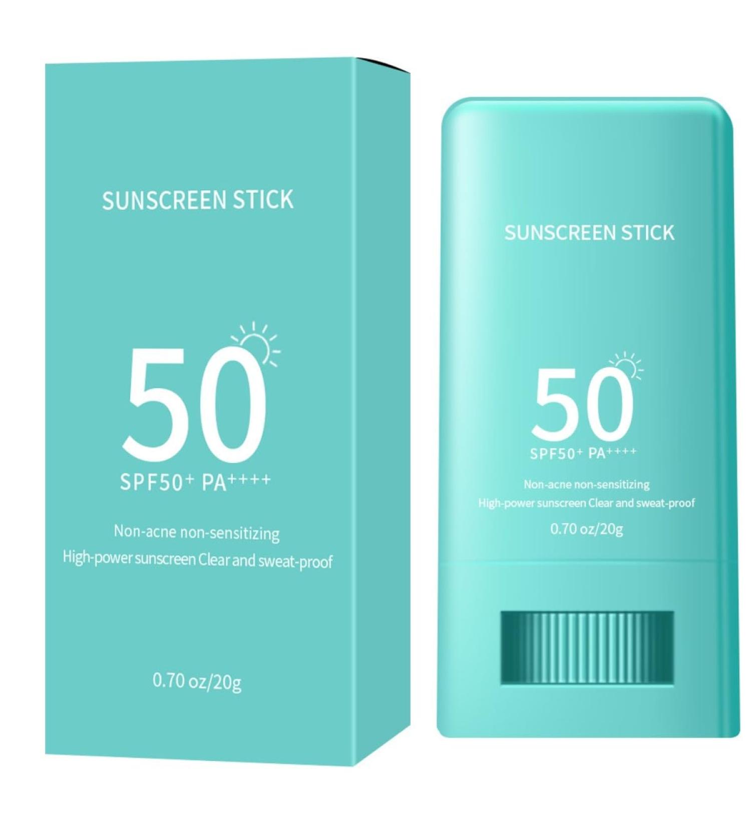 KARLOR Sunscreen Stick SPF50+ Face Sunscreen Stick Body Sunscreen Stick UVA/UVB Radiation Face Sunscreen cream stick UV Protection Sun Protection Refreshing Waterproof (Blue) - Buy Online on GoSupps.com
