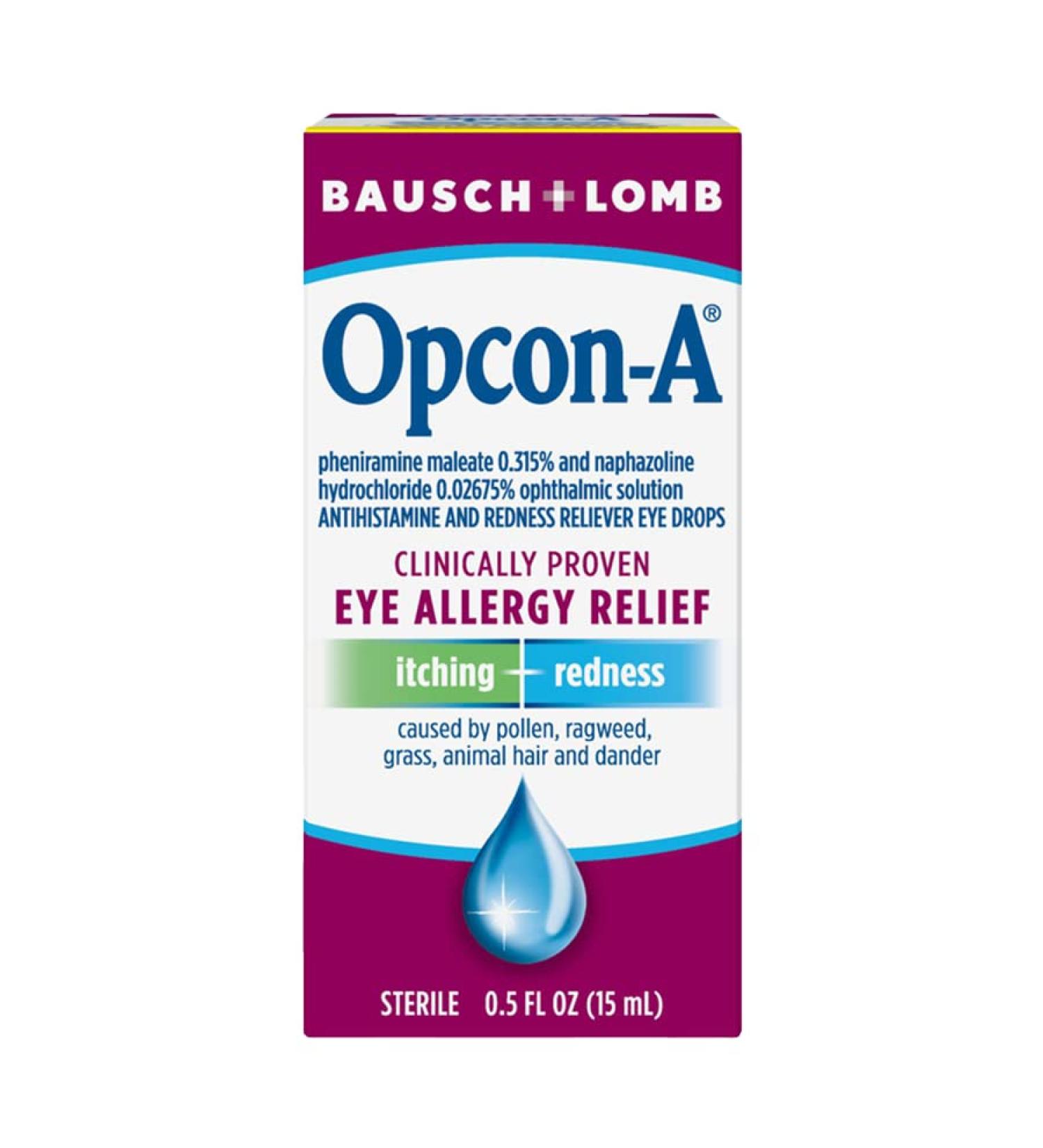 Bausch & Lomb Opcon-A Eye Drops .5oz - 1 Unit | Part No. 614115 - Buy Online on GoSupps.com