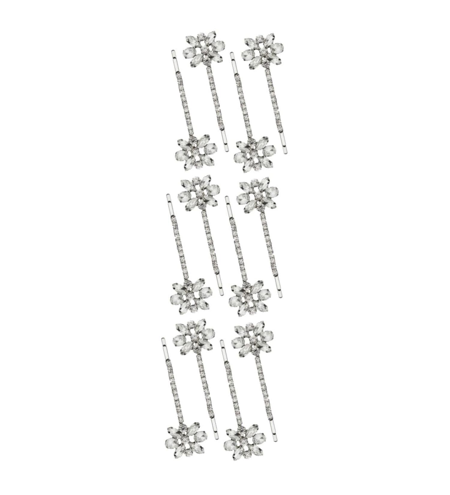 Angoily 6 Pairs Bridal Rhinestone Barrette Highlights Hair Dye Kit Bridal Hair Clip Rhinestones Bobby Pin Hair Accessories for Bride Flower Headpiece Miss The Flowers Zinc Alloy Hair up - Buy Online on GoSupps.com