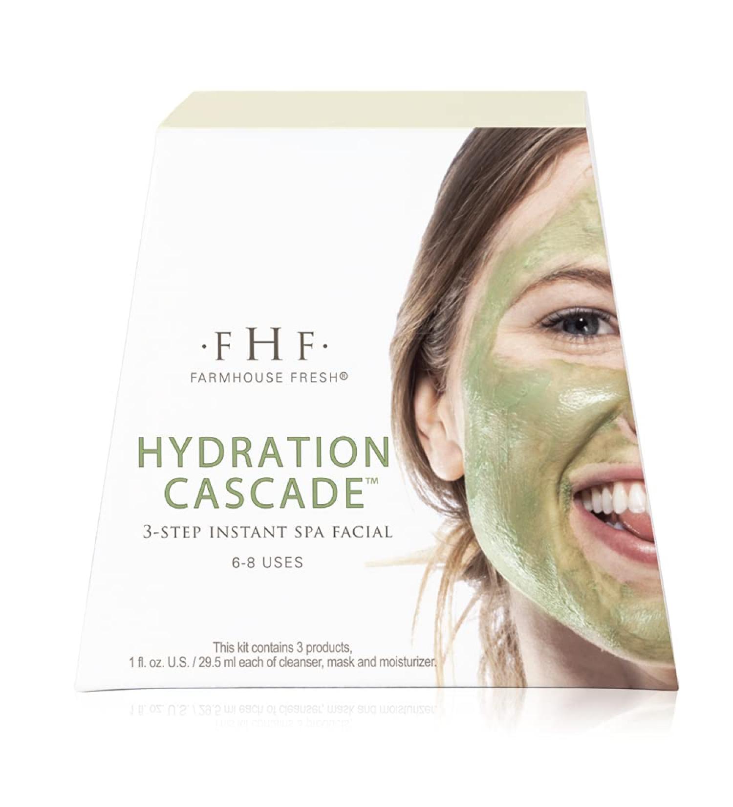 FarmHouse Fresh Hydration Cascade 3-step Instant Spa Facial 3 ct.