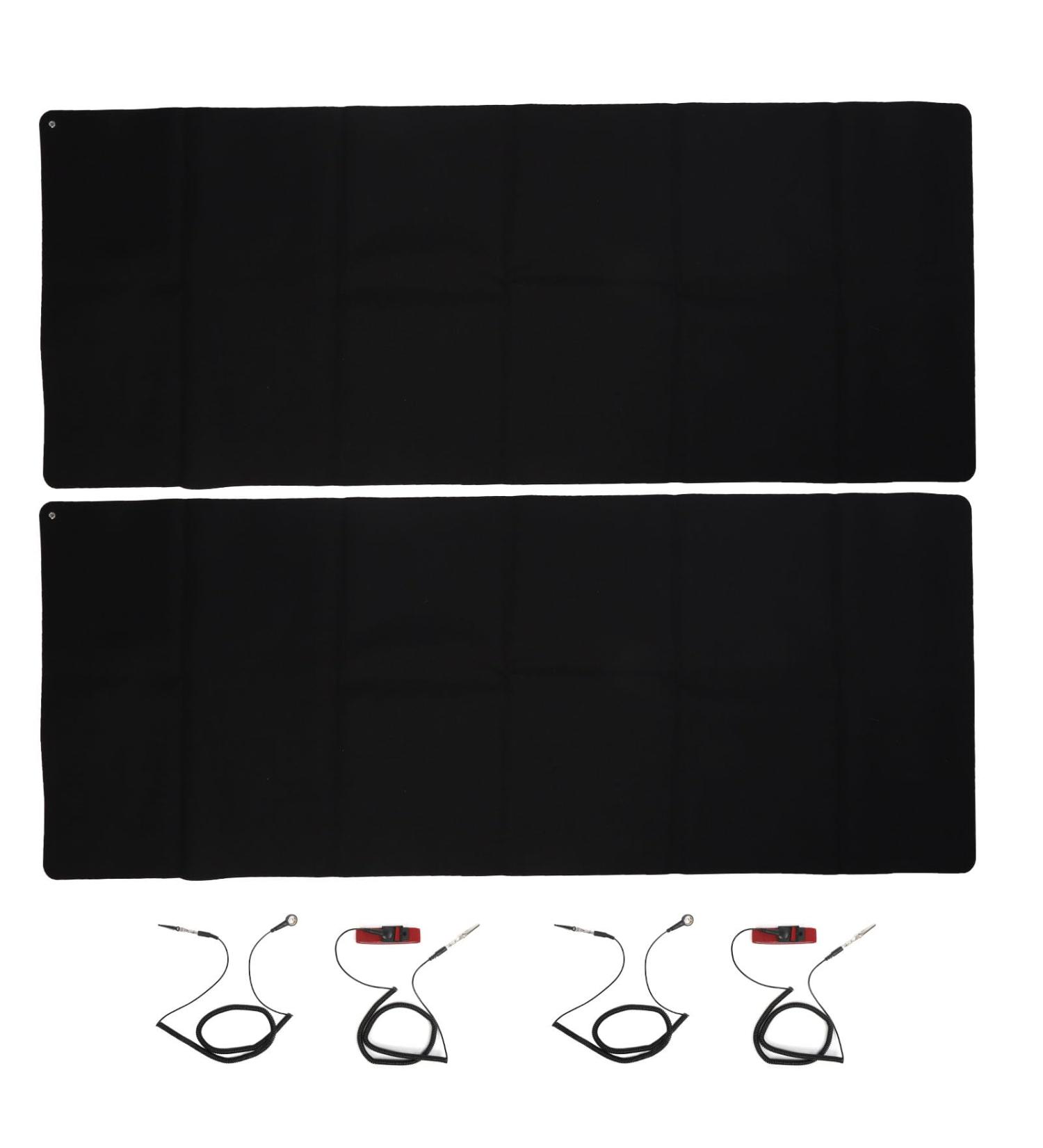 2-Set Equipment Mat (180x68 cm) - Ground Mat for Inflammation Relief Static Stress Reduction & Improved Sleep | Yoga & Bed Use - Buy Online on GoSupps.com