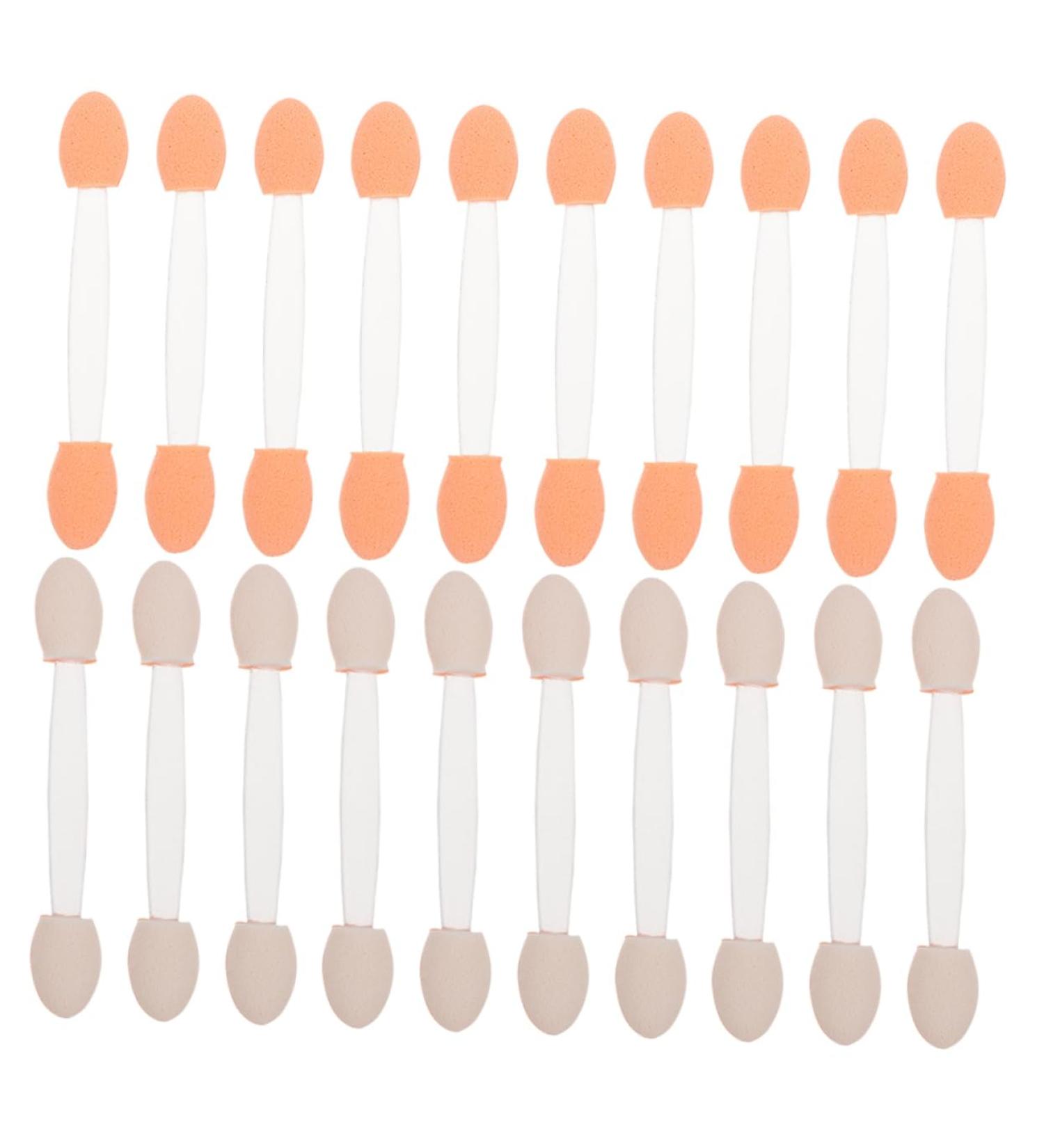 NOLITOY 50pcs Two-color Eyeshadow Brush Eye Shadow Eyeshadow Sponge Makeup Supplies Woman Tool - Buy Online on GoSupps.com