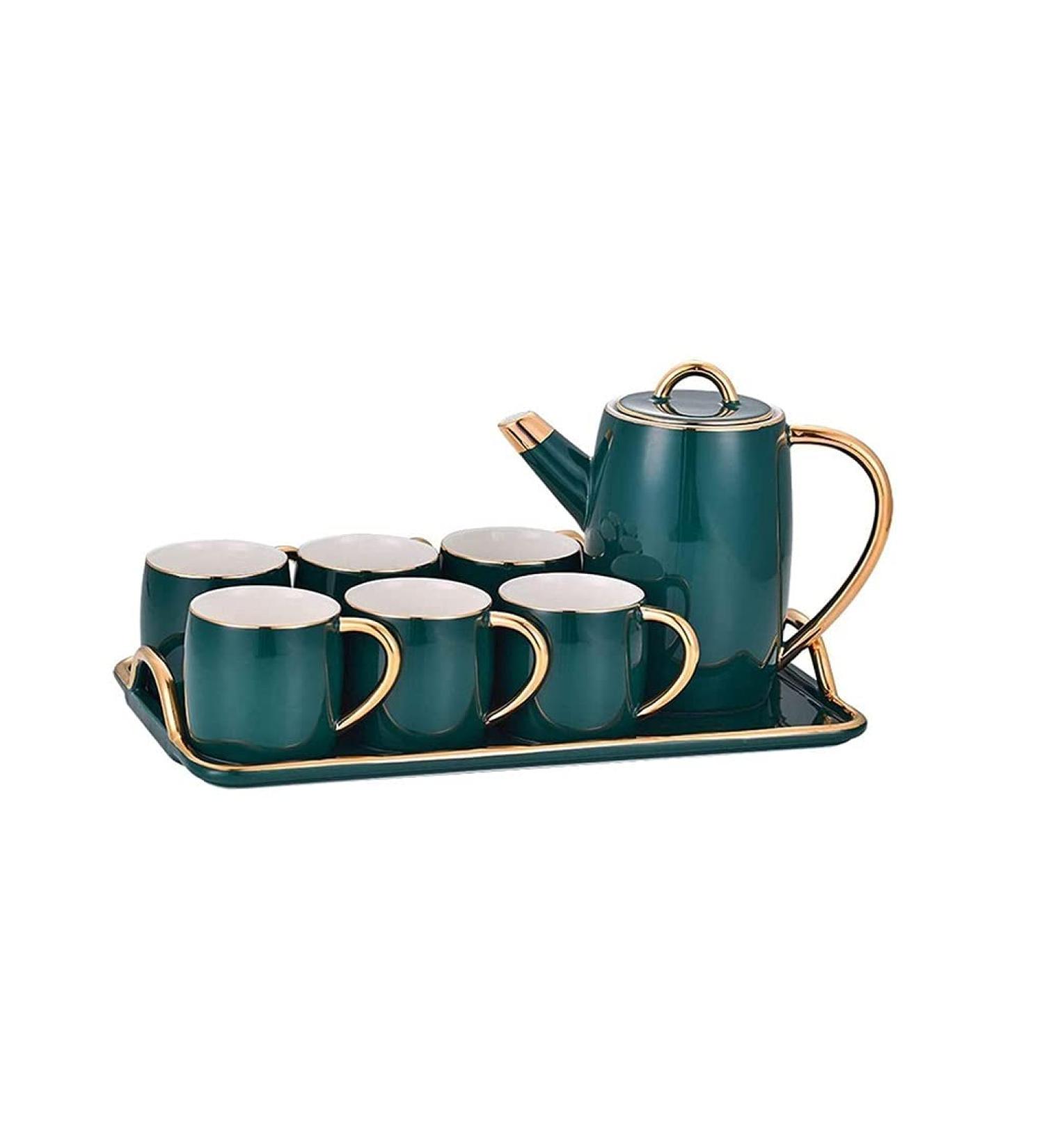 Coffee Cup Set Tea Cup Set Coffee Kettle Birthday Xmas Wedding Gifts - Buy Online on GoSupps.com
