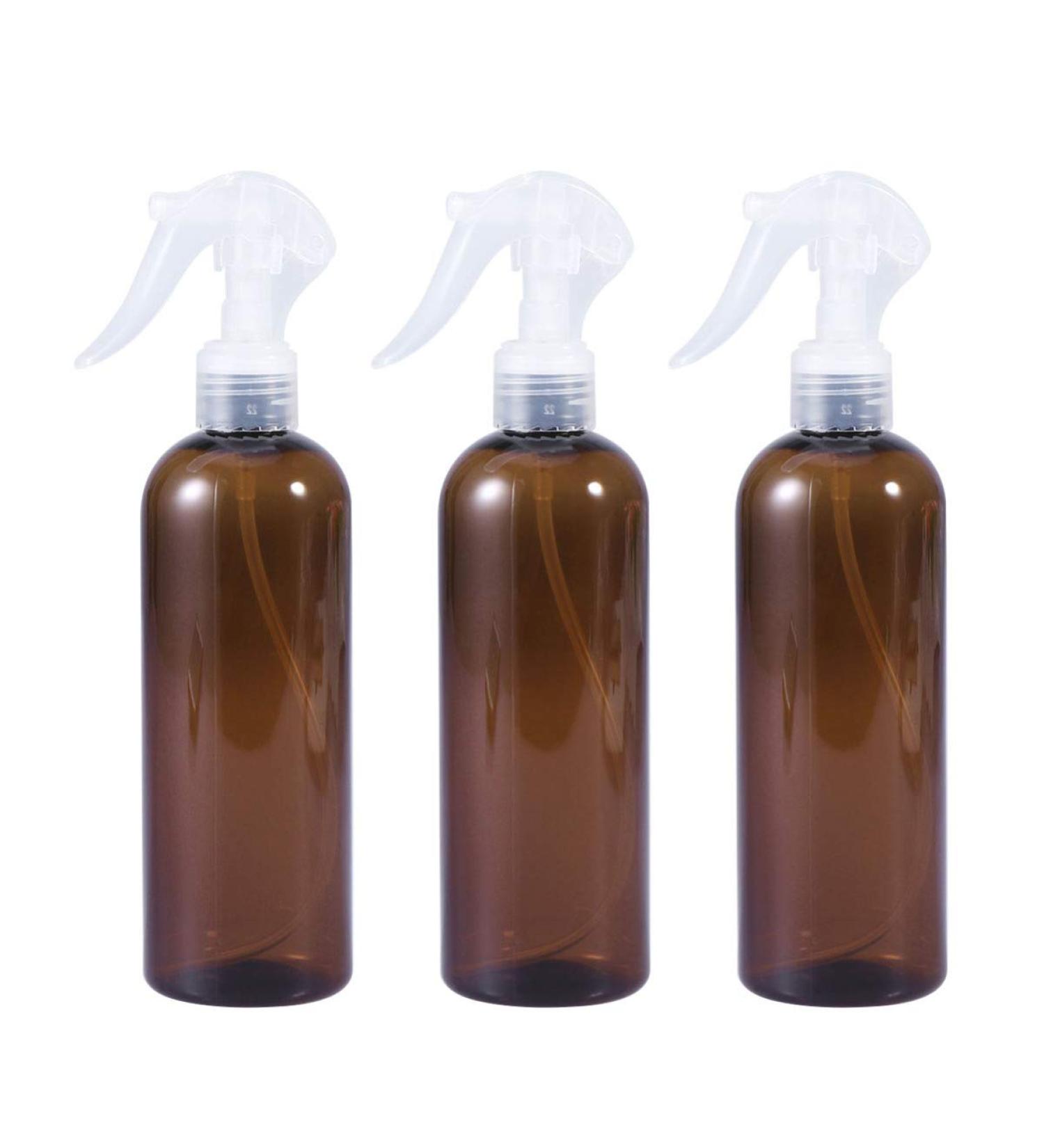Beaupretty 3-Pack Amber Plastic Spray Bottles | Refillable Essential Oil & Cleaning Containers - Buy Online on GoSupps.com