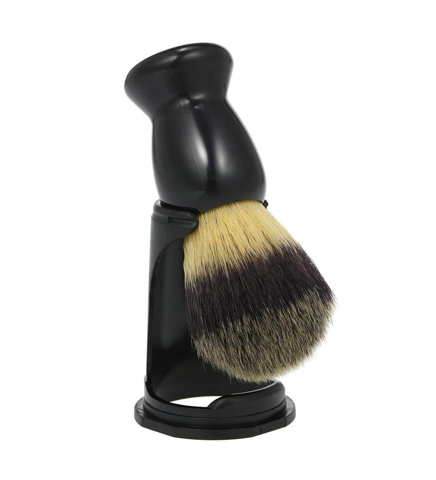 Premium Men's Wet Shaving Tools - Brush Holder Stand & Beard Brush for Ultimate Grooming - Buy Online on GoSupps.com