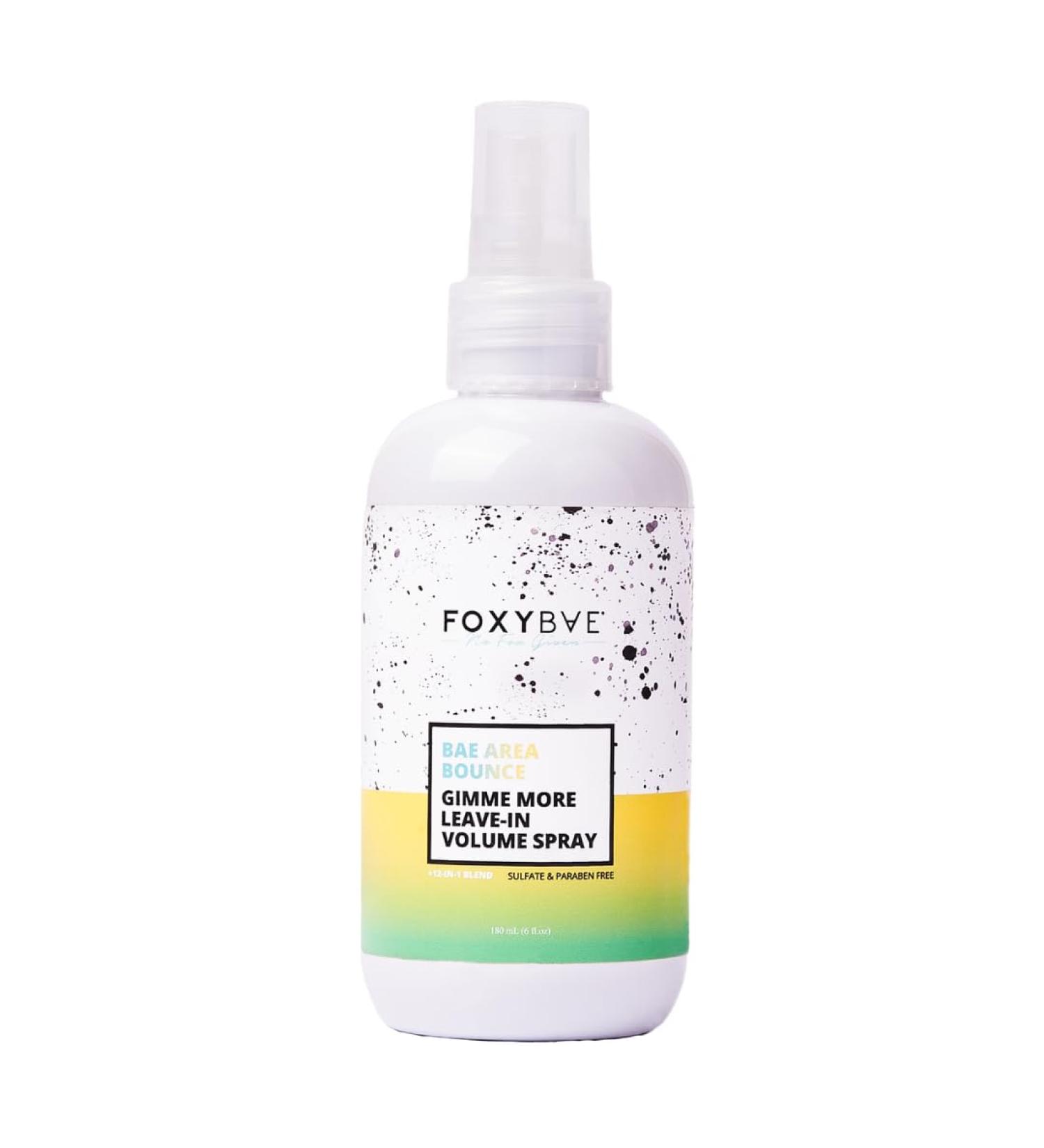 FoxyBae Leave In Volumizer Hair Spray - with Biotin - Adds Volume & Texture Thickens Lifts Roots - Bae Area Bounce Gimme More - 6 Fl Oz - Buy Online on GoSupps.com