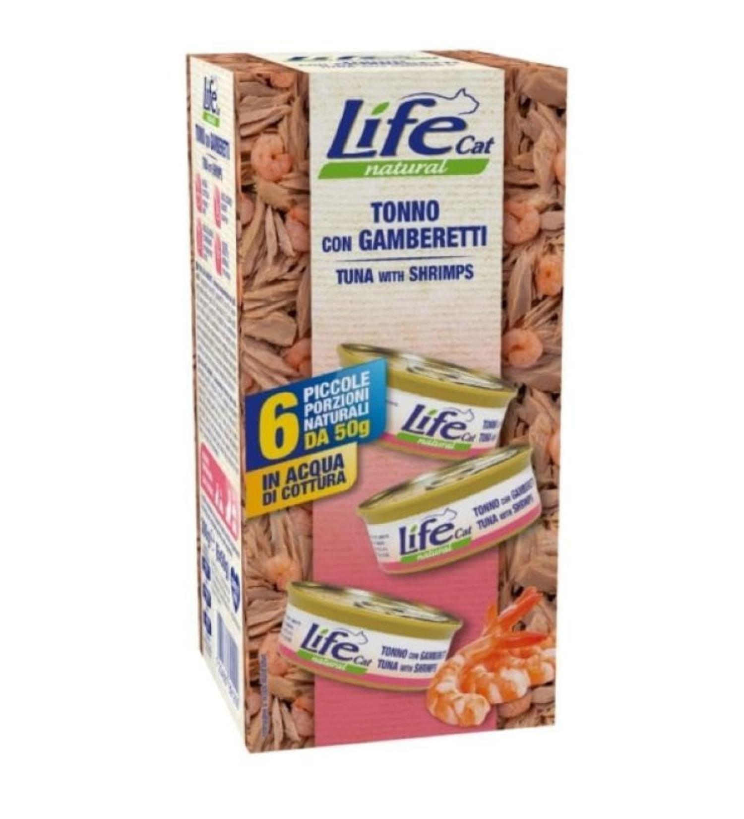 LIFE Cat Multibox Tuna and shrimp. 6 x 50g