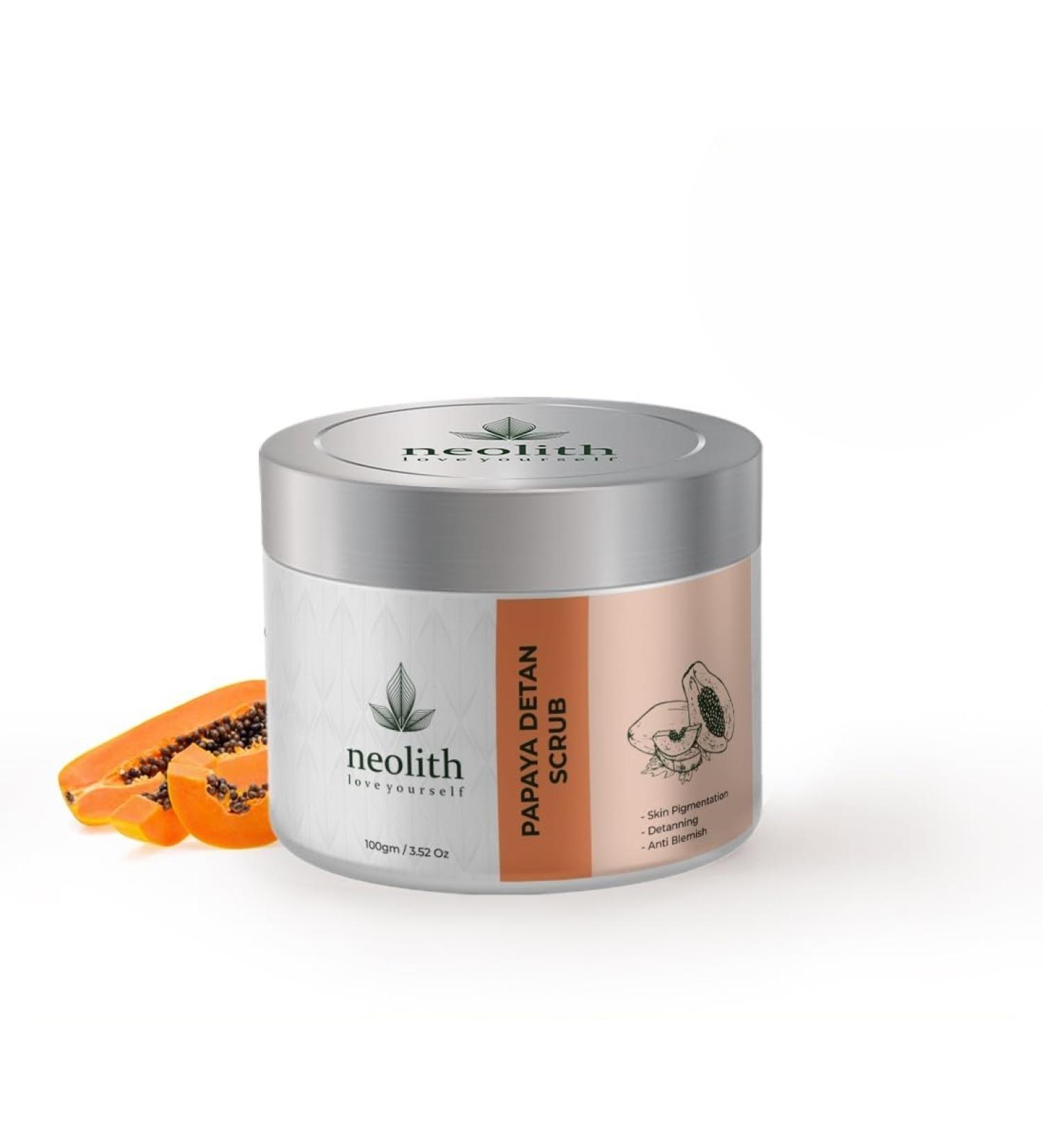 Papaya De tan Face & Body Scrub Organic 100 Gm - Buy Online on GoSupps.com