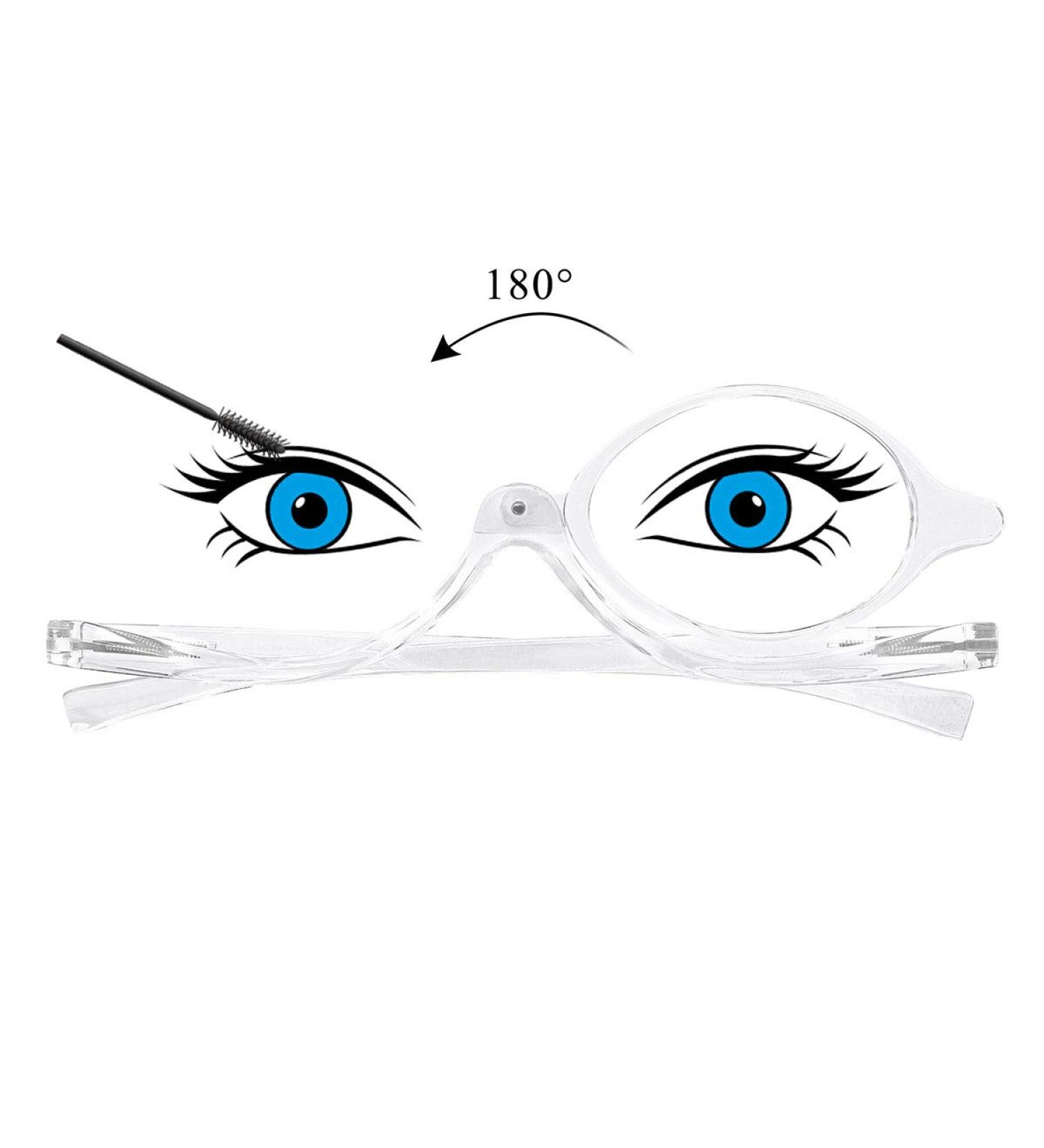 Shop OCCI CHIARI Makeup Reading Glasses - Flip Down Folding Cosmetic Readers for Women (1.0 to 6.0 Magnification - Buy Online on GoSupps.com