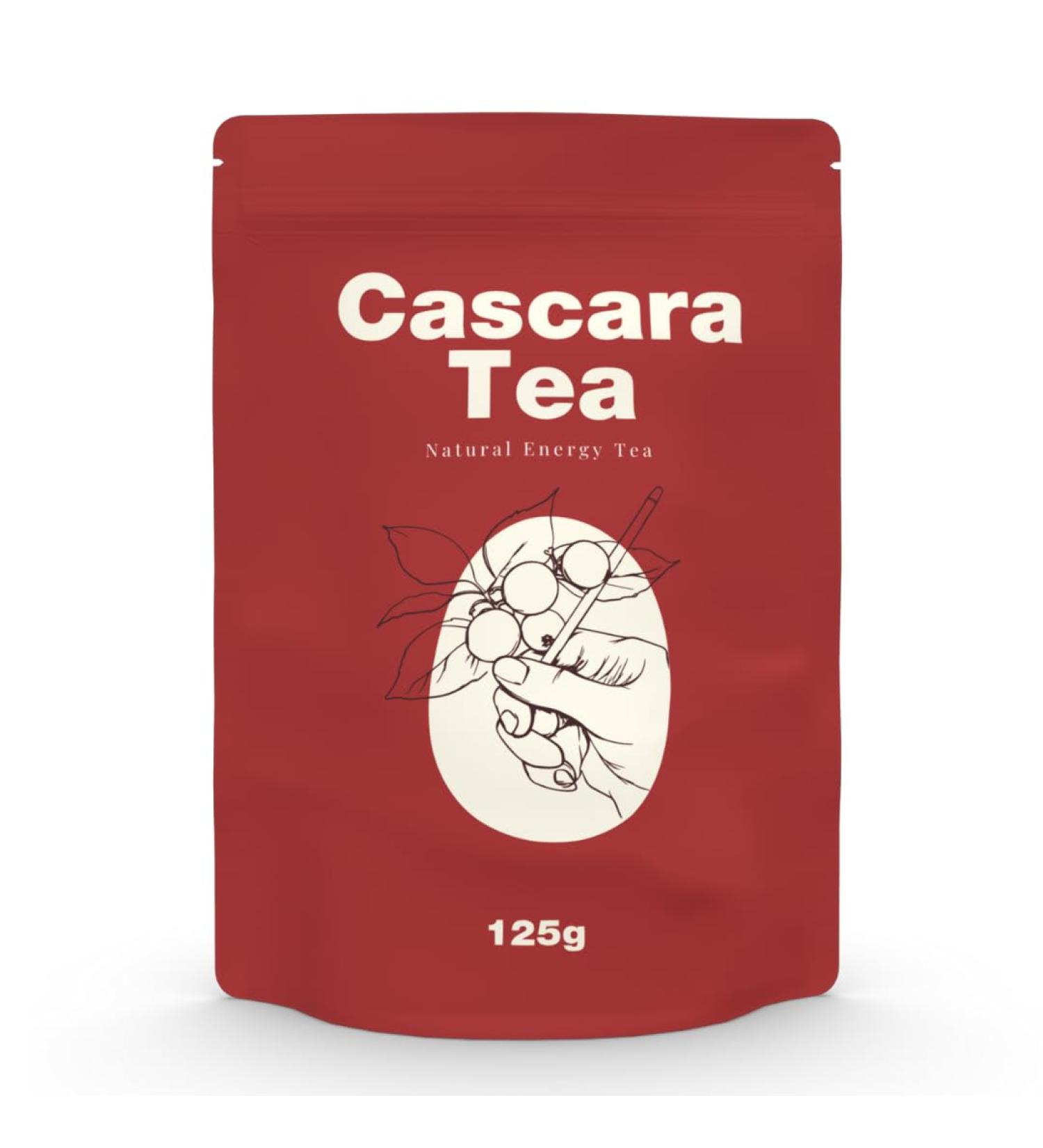 Cascardia Cascara Cherry Tea - Rich in Antioxidants Vitamins and Superfood Properties - Fruity Tea with Natural Caffeine for Energy and Refreshment (125g) - Perfect Alternative to Coffee - Buy Online on GoSupps.com
