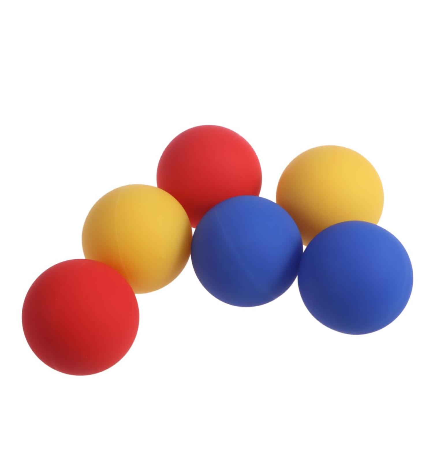 Fomiyes 10pc Silicone Lacrosse Balls - Professional Massage & Fitness Accessories for Fascia Treatment - 6.2cm - Buy Online on GoSupps.com