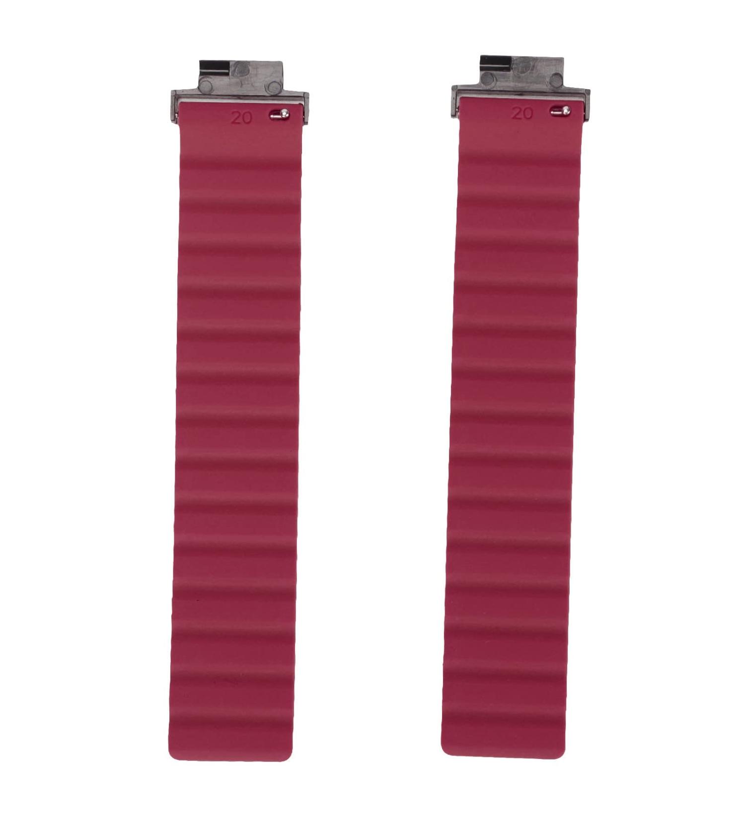 Lantro JS Soft Breathable Silicone Adjustable Magnet Bracelet for Verge/Verge Lite - Black/Orange (Black and Red) | International Shipping - Buy Online on GoSupps.com