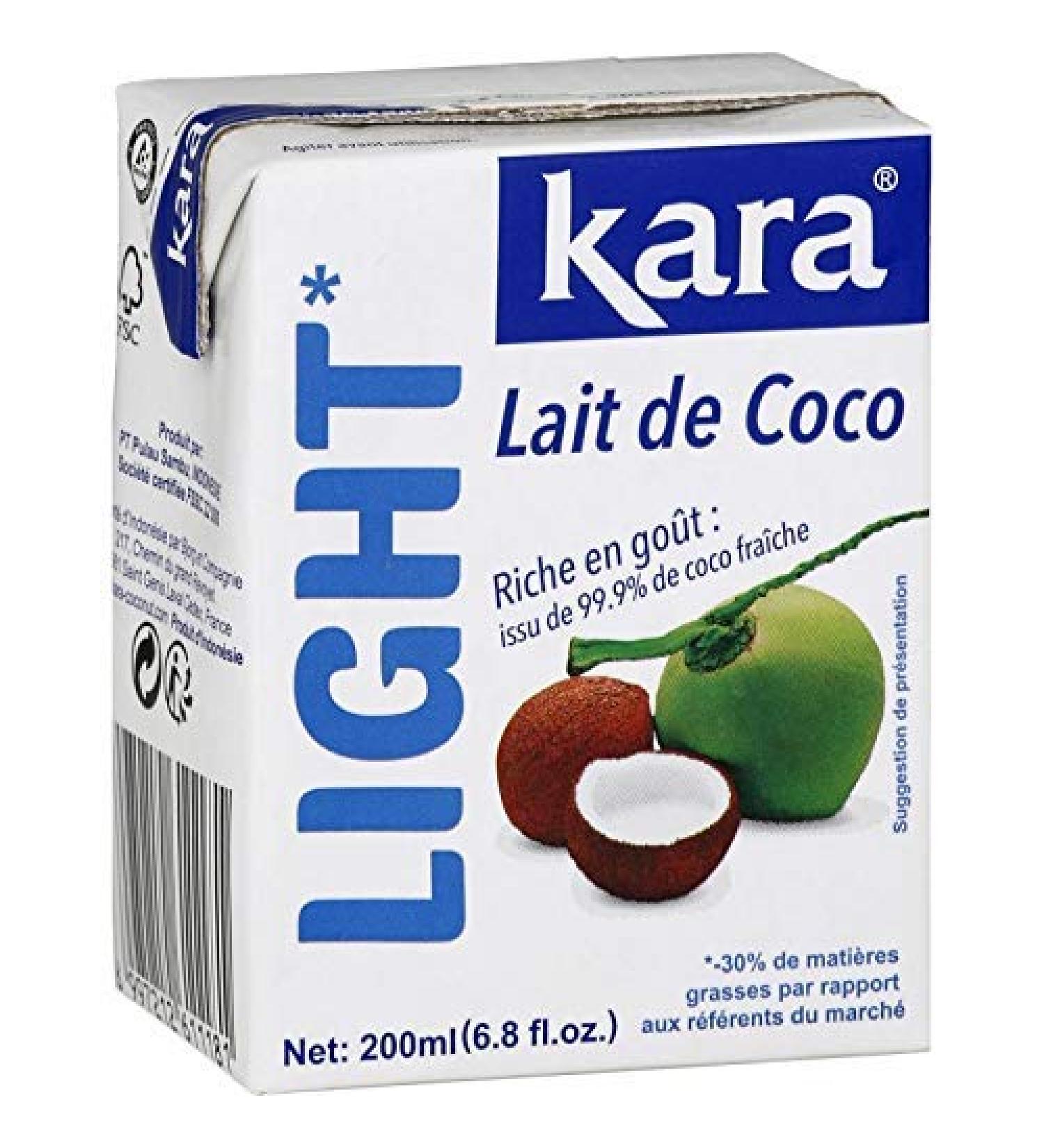 KARA - Lait De Coco Light 200Ml - Lot De 2 - meilleure offre
