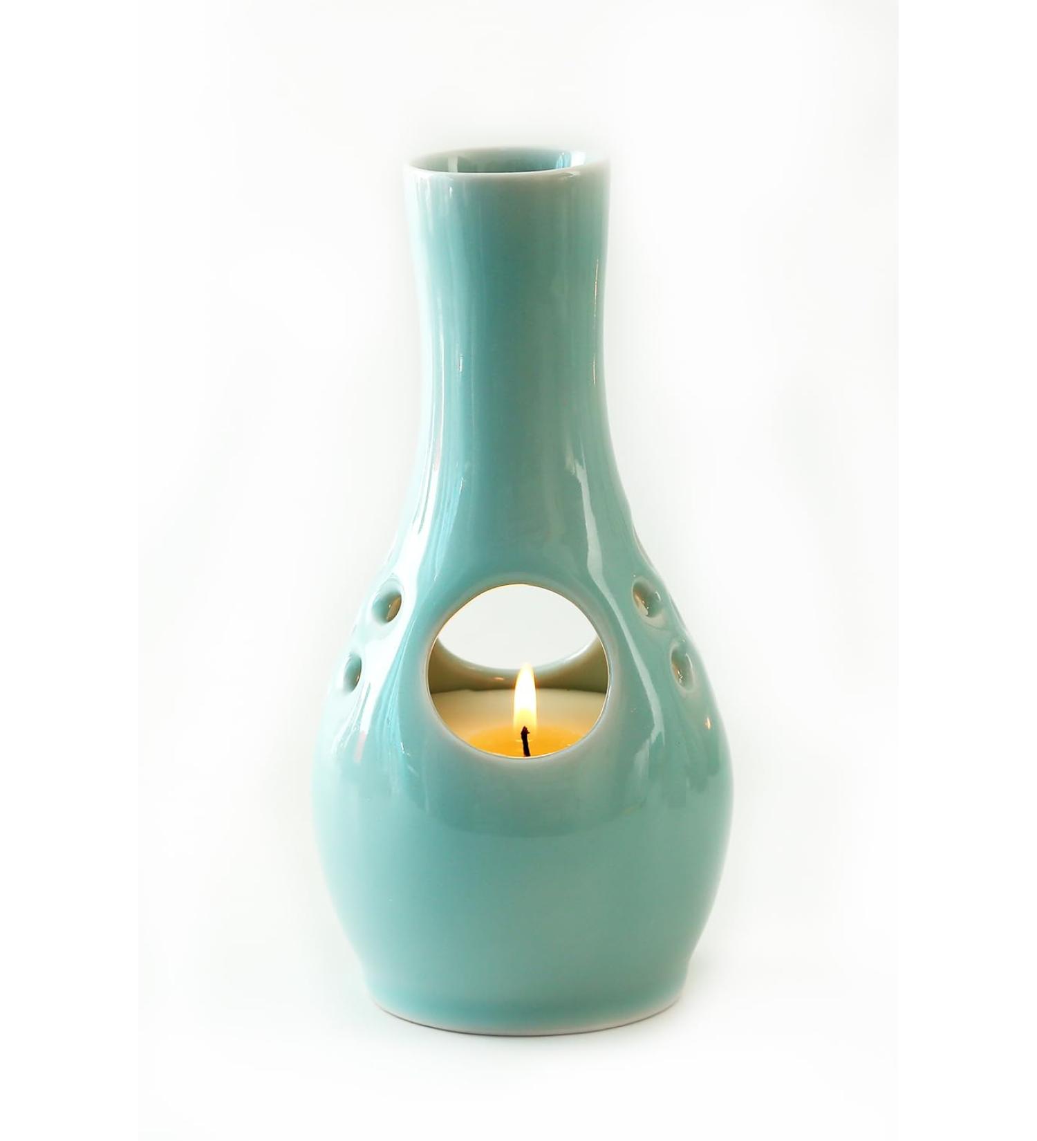 Bluebell Candle-Vase 2-in-1 | Aromatherapy Candles & Home Decor | Ideal Gifts for Women Birthdays Christmas & New Homes | 45h Soy Wax Burning Time - Buy Online on GoSupps.com