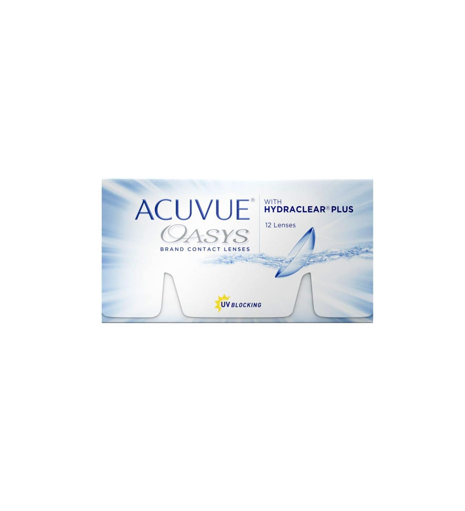 ACUVUE OASYS 2 -week contact lenses for day and night with -8 DPT and BC 8.8 -UV protection drying protection & extremely comfortable wearing comfort -12 lenses -8.0 diopters 8.8 millimeters 12 millimeters 12