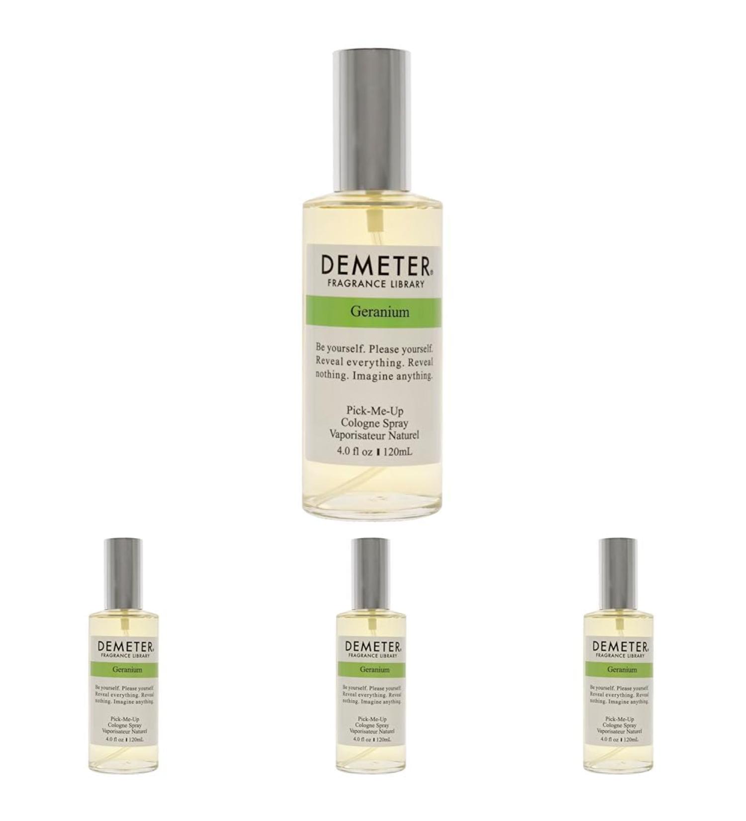 DEMETER Geranium Cologne Spray for Women 4 Ounce (Pack of 4) 1 Fl Oz (Pack of 4) - Buy Online on GoSupps.com