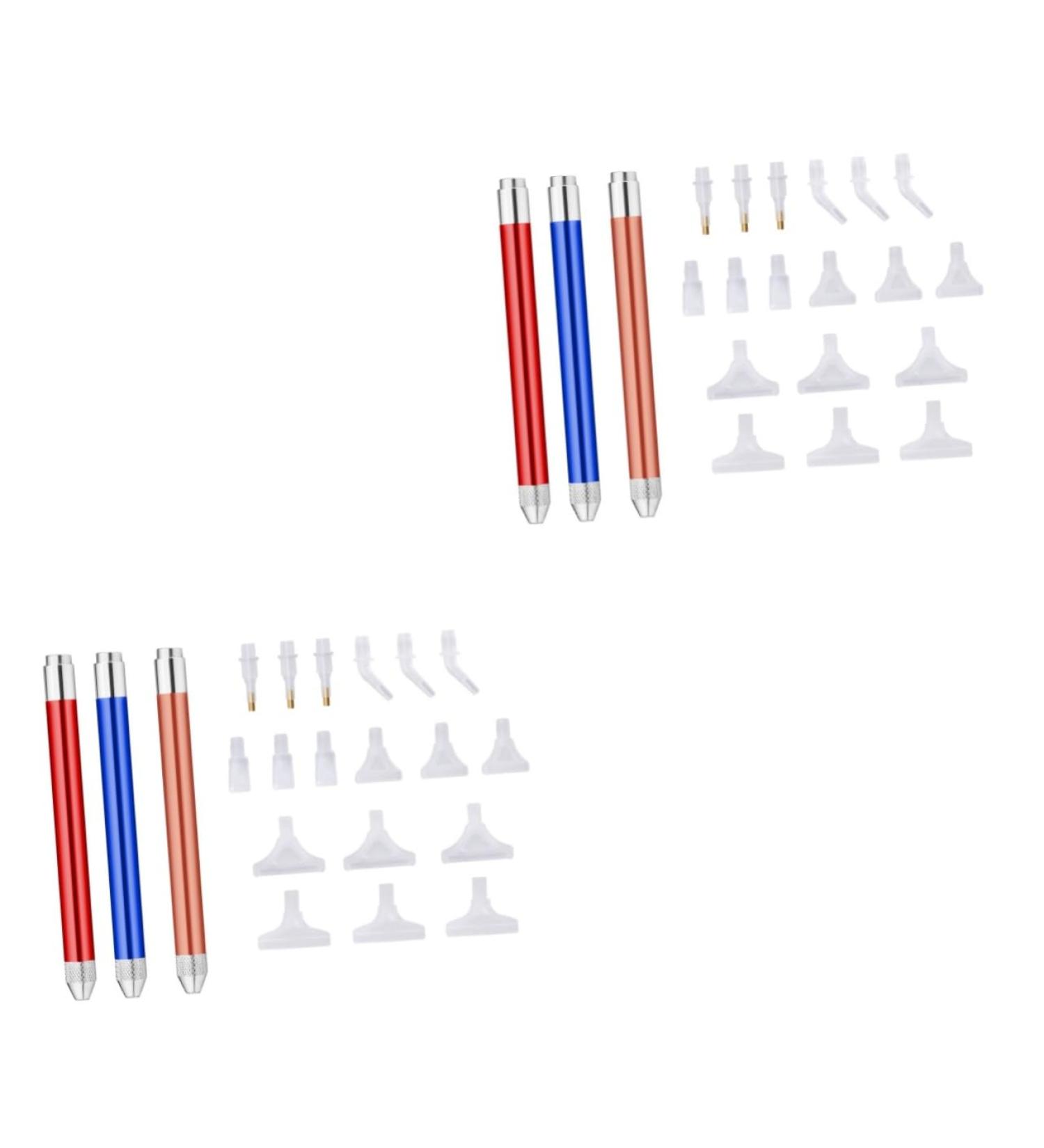 6 Sets Nail Art Drill Pen The Nail Stamp Nail Drill Pen Picker Nail Rhinestone Pen Nail Paint Kit Manicure Supplies Dotting Pen Head Tip USB Embroidered Nail Tool 5d Aluminum Alloy - Buy Online on GoSupps.com