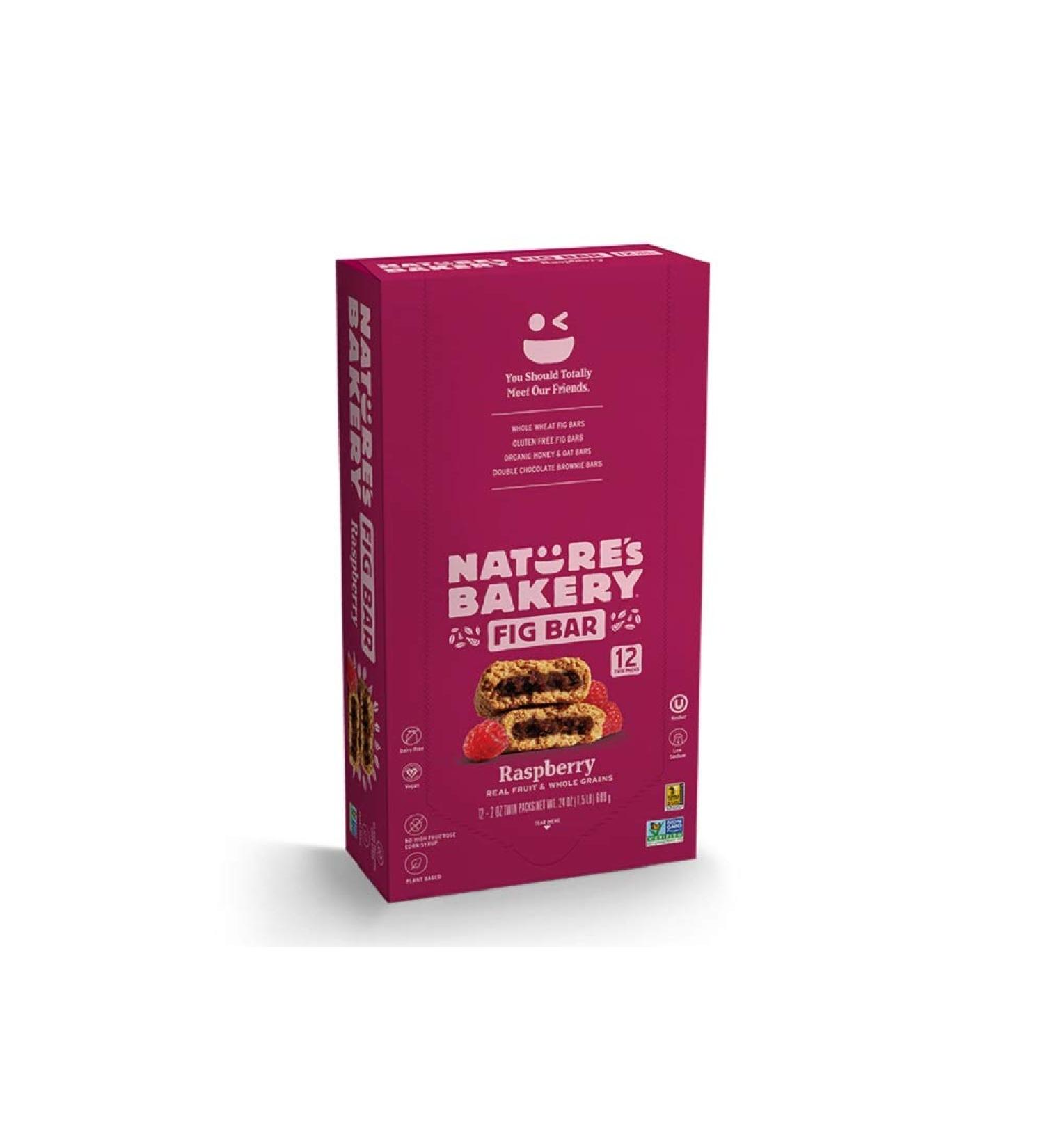Nature's Bakery Whole Wheat Fig Bars - Raspberry | Vegan, Non-GMO Snack | 12 Twin Packs - Buy Online on GoSupps.com