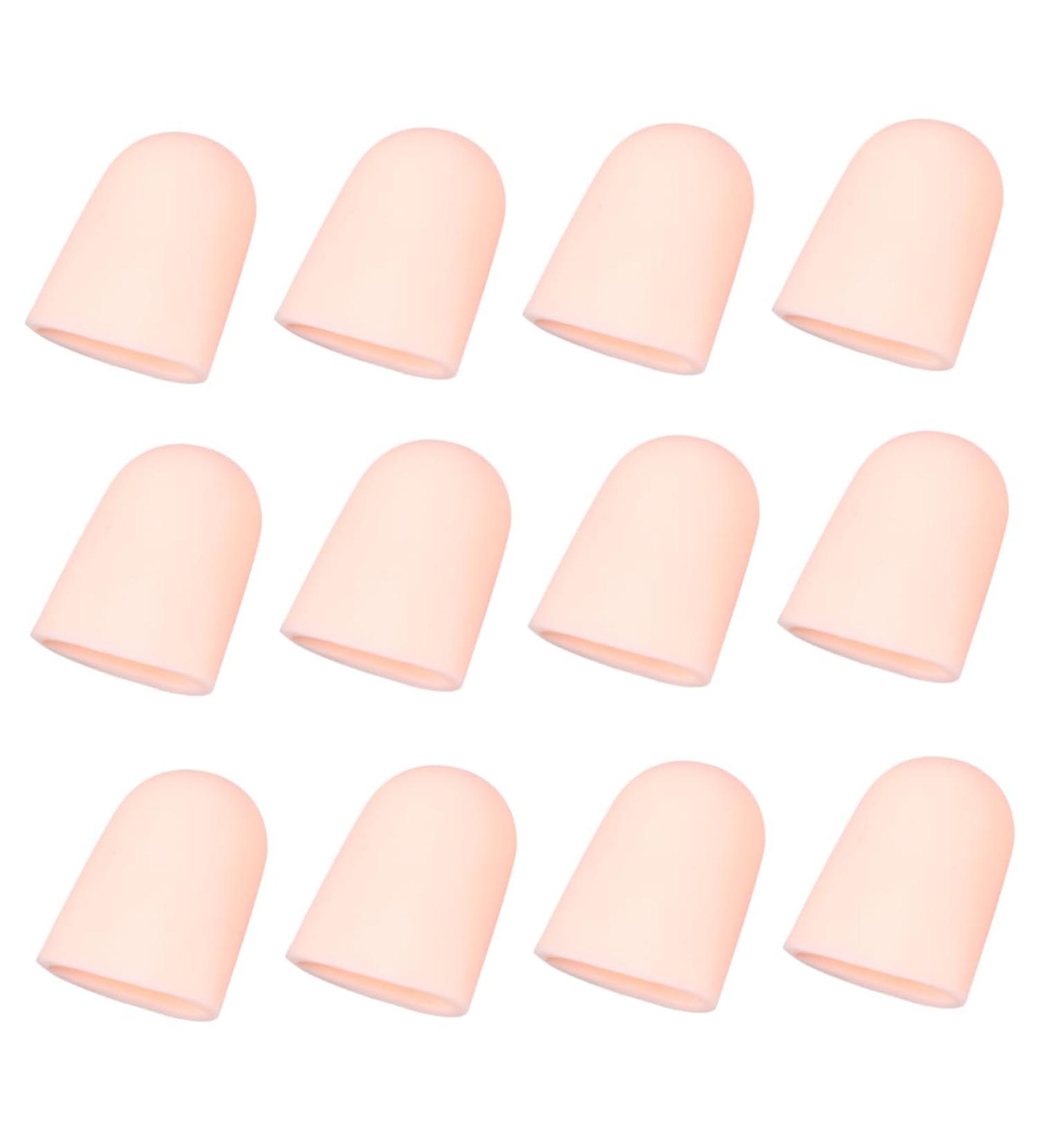 10 Pairs Silicone Gel Nitrile Finger Cots - Cut Resistant Toe Protectors & Covers | Khaki 4x2.5cm - International Shipping Available - Buy Online on GoSupps.com