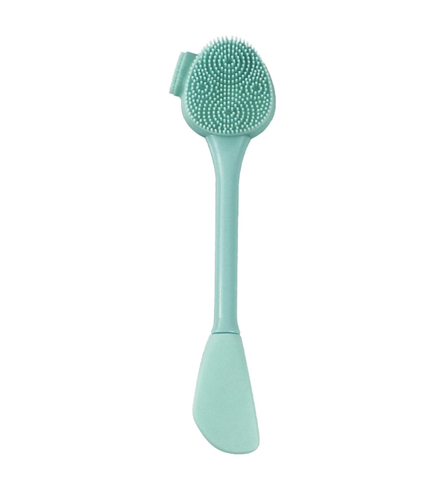 Double Head Facial Brush - Exfoliating Scrub & Massage Tool for Skincare | International Shipping Available - Buy Online on GoSupps.com