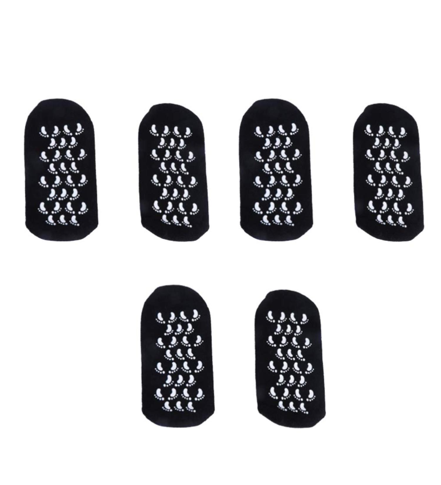Minkissy 3 Pairs Spa Gel Socks for Foot Care - Ultimate Protection for Dry Cracked Skin | Black Essential Oil Infused Foot Socks - Buy Online on GoSupps.com