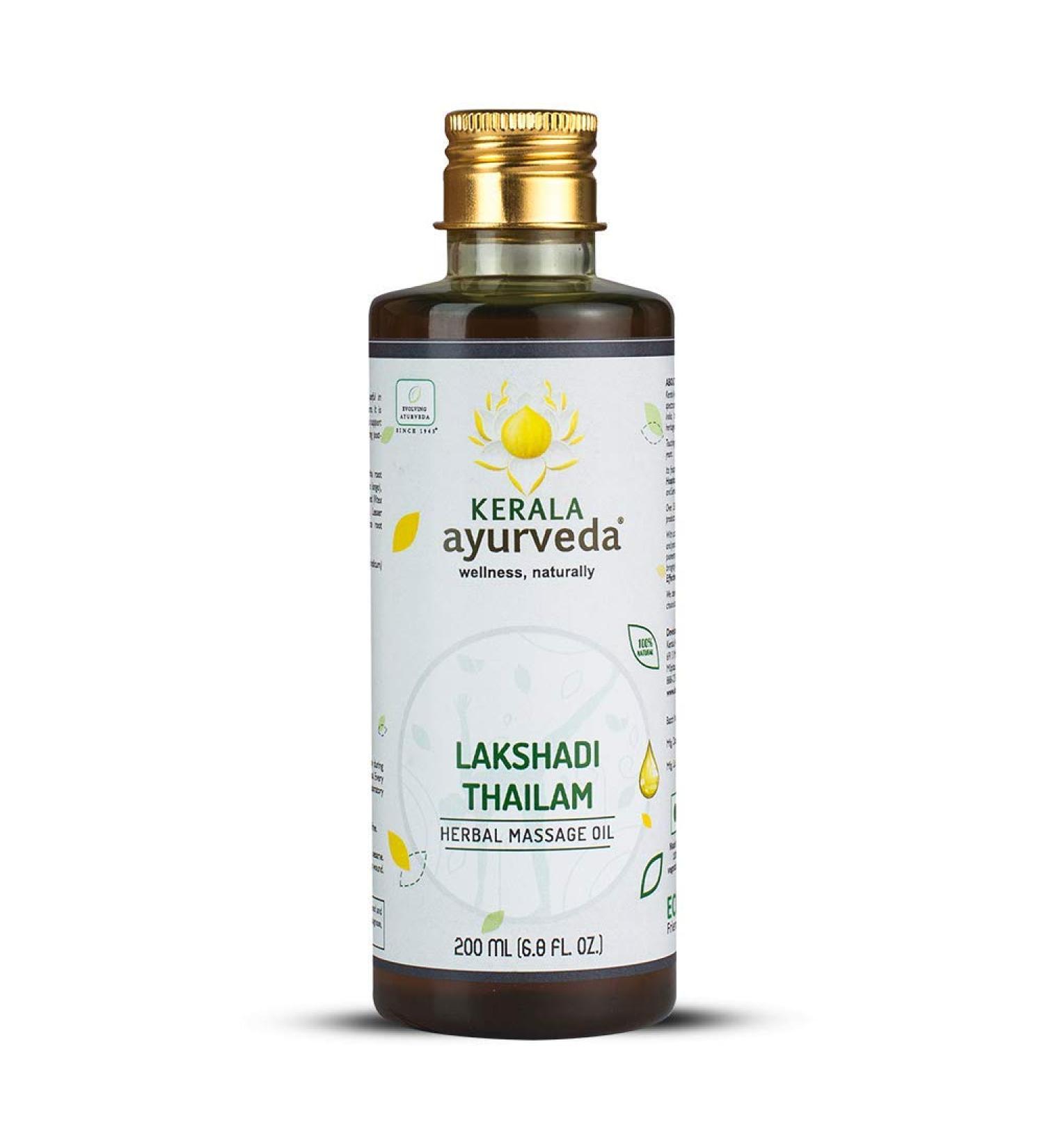 Kerala Ayurveda Children s Daily Wellness Oil - Lakshadi Thailam for Healthy Joint Mobility & Bone Health | 6.8 Fl Oz | Best Daily Body Massage Oil for Kids - Buy Online on GoSupps.com