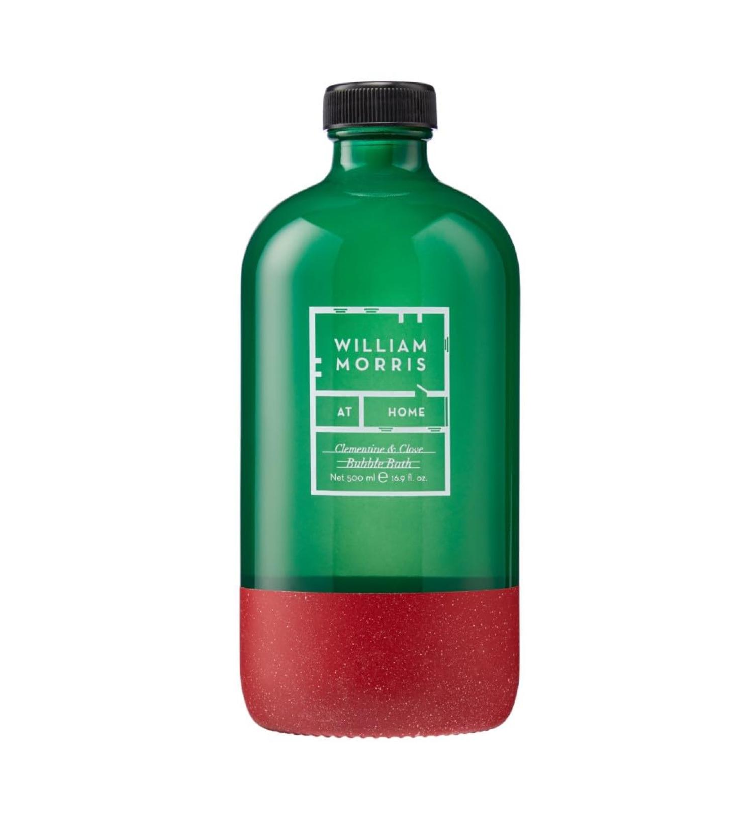 William Morris At Home Peacock-Bubble Bath 500ml - Relaxing Clementine & Clove Aroma for a Pampering Holiday Bathing Experience - Buy Online on GoSupps.com