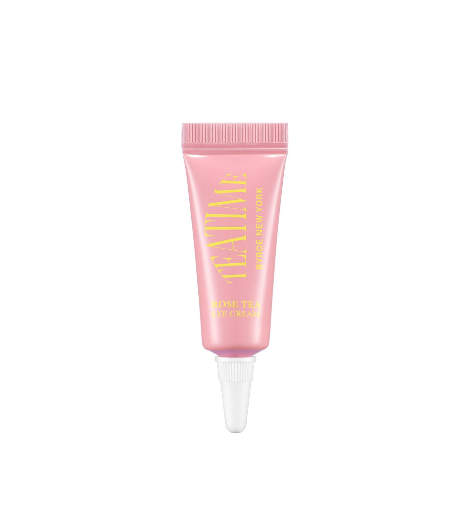 BYROE Rose Tea Eye Cream Mini 0.16 Fl Oz | Detoxifying Moisturizer with Collagen and Rose Flower Water | Anti-Aging Treatment for Puffiness, Wrinkles, Fine Lines | Firming Eye Area - Buy Online on GoSupps.com