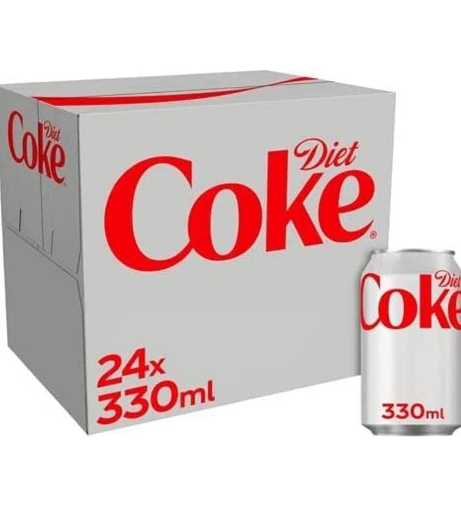 2 x Diet Coke Can 24 x 330ml