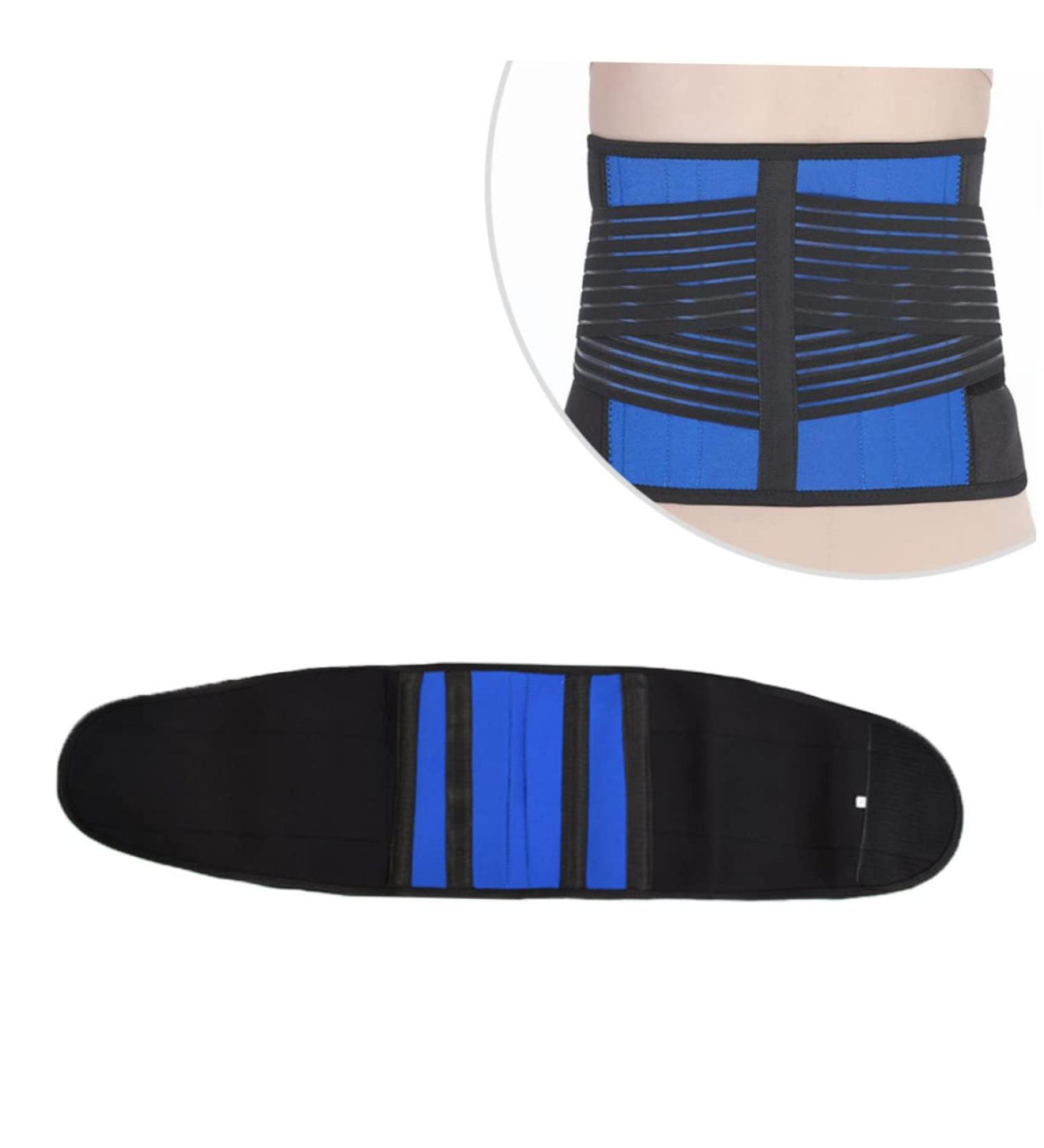 FRCOLOR Adjustable Waist Support Belt - Lumbar & Athletic Support for Fitness | Breathable & Comfortable Black Gym Protection - Buy Online on GoSupps.com