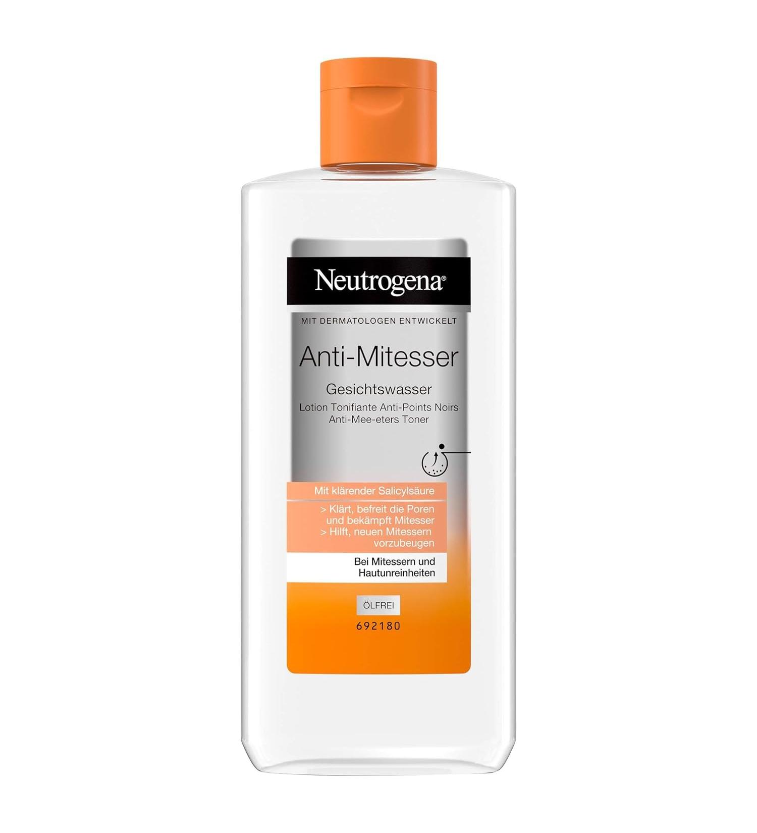 Neutrogena Anti-Blackhead Facial Toner - Salicylic Acid Pore Cleanser for Oily Skin 200ml - Oil & Silicone Free - Buy Online on GoSupps.com