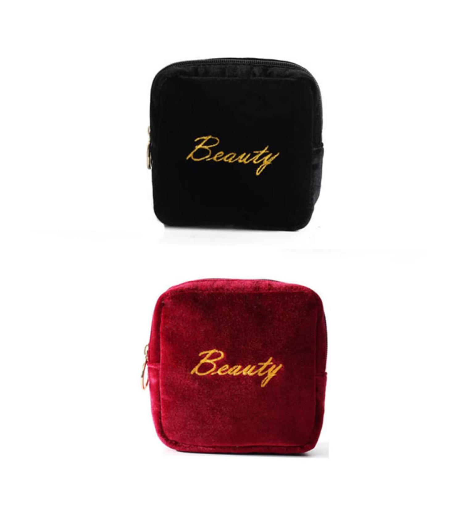 Lurrose Mini Transparent Makeup Bag | Plush Cosmetics Organizer | Clear Travel Case 13x13x4cm - Buy Online on GoSupps.com