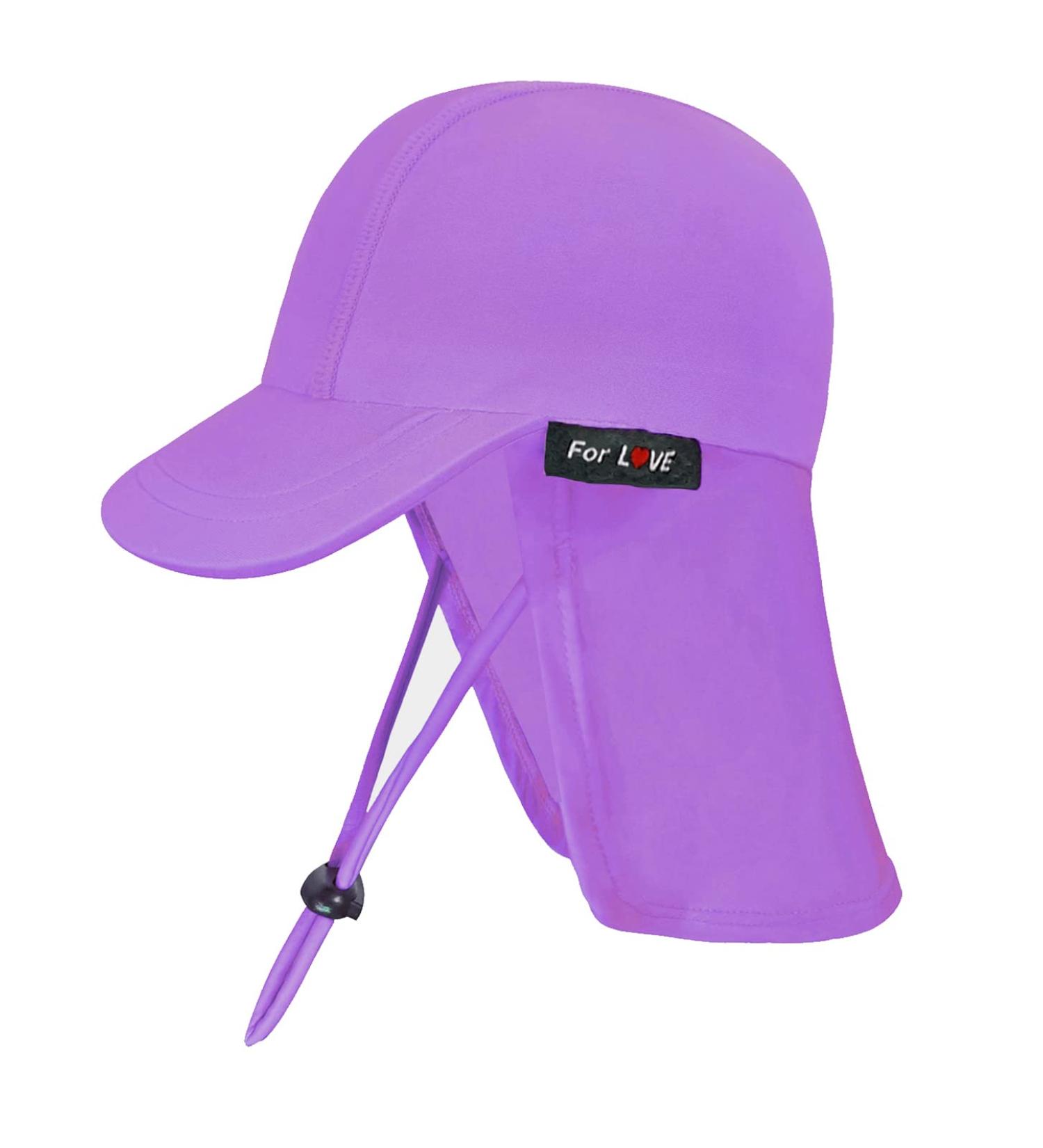 weVSwe Baby Toddler Sun Hat UPF 50+ Swim Cap with Flap Neck Protection, Adjustable Chin Straps, UV Sun Protection - Fish Scales, 6-12 Months - Buy Online on GoSupps.com