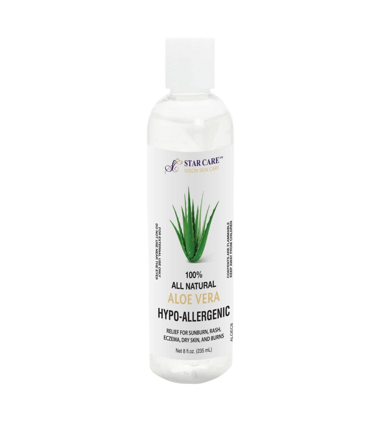 All Natural Aloe Vera Gel 8oz - Hypo-Allergenic & International Shipping Available - Buy Online on GoSupps.com