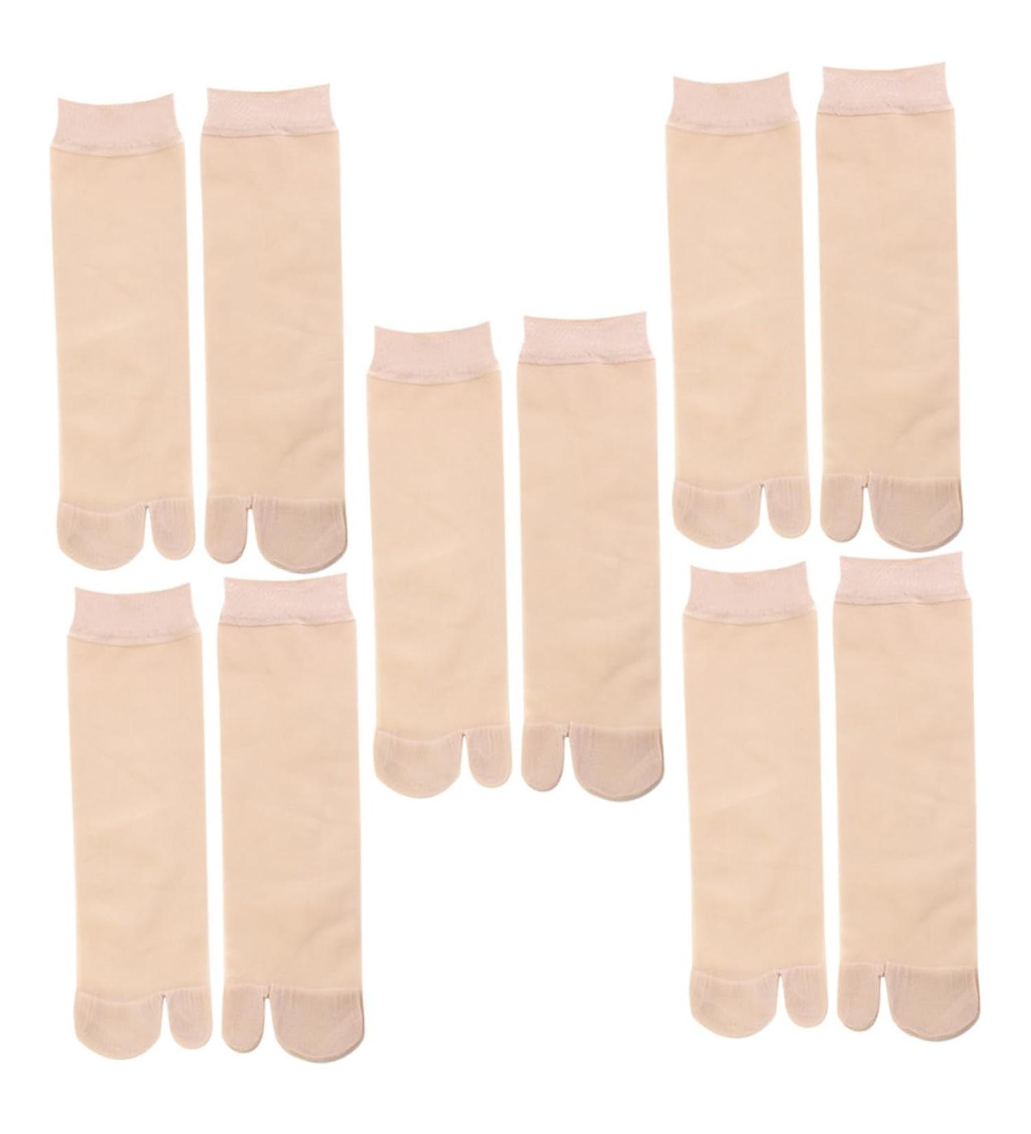 Beaupretty 5 Pairs Flops Socks Summer Socks Anti-skidding Stockings Compression Anklets Two- Toe Socks Universal Stockings Elastic Socks Two-toe Stockings Japanese Style Socks Simple Socks - Buy Online on GoSupps.com