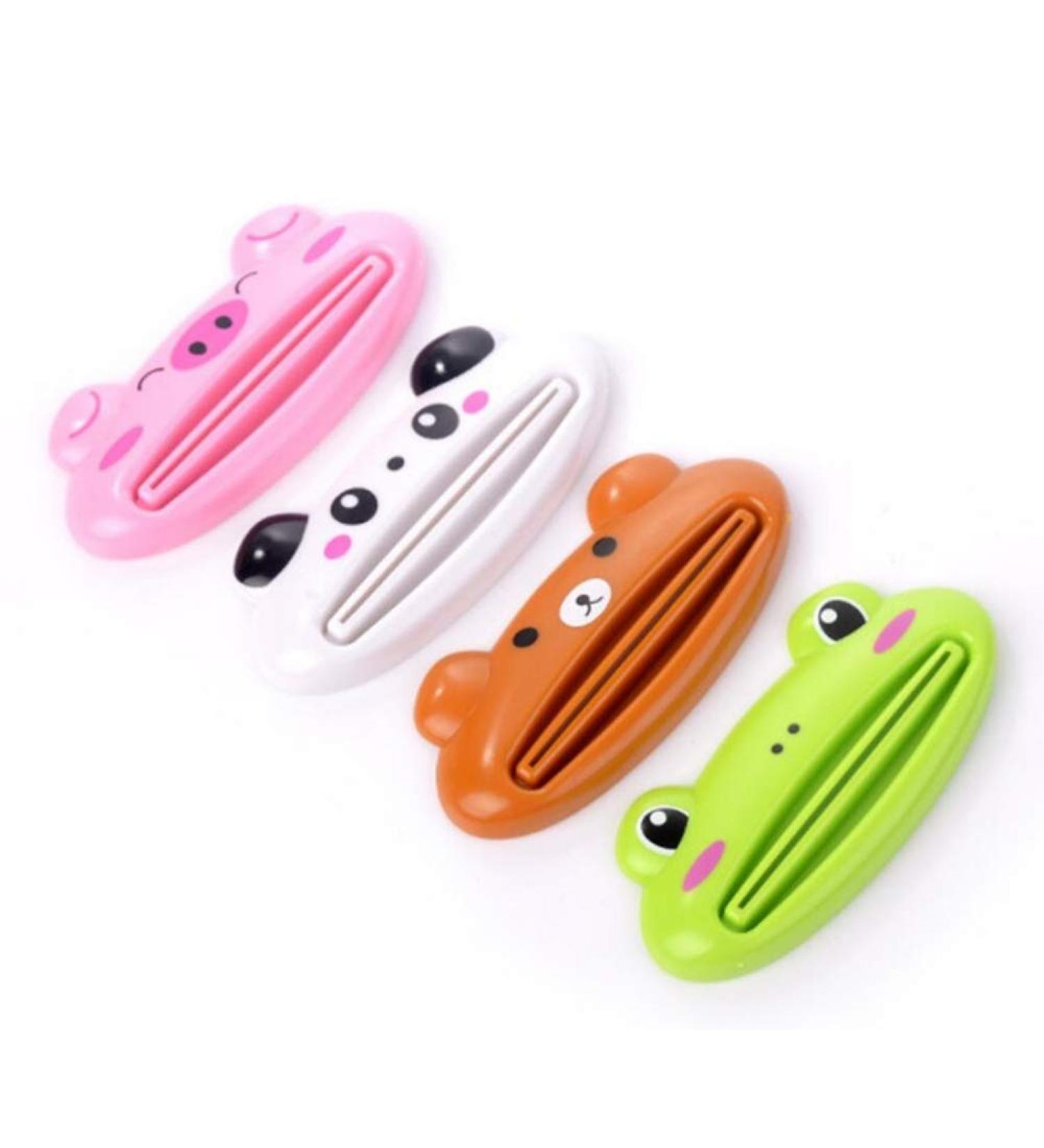 WOIWO 4PCS Cartoon Toothpaste Squeezer - Korean Manual Squeezer for Easy Cleanser & Cosmetics | International Shipping Available - Buy Online on GoSupps.com