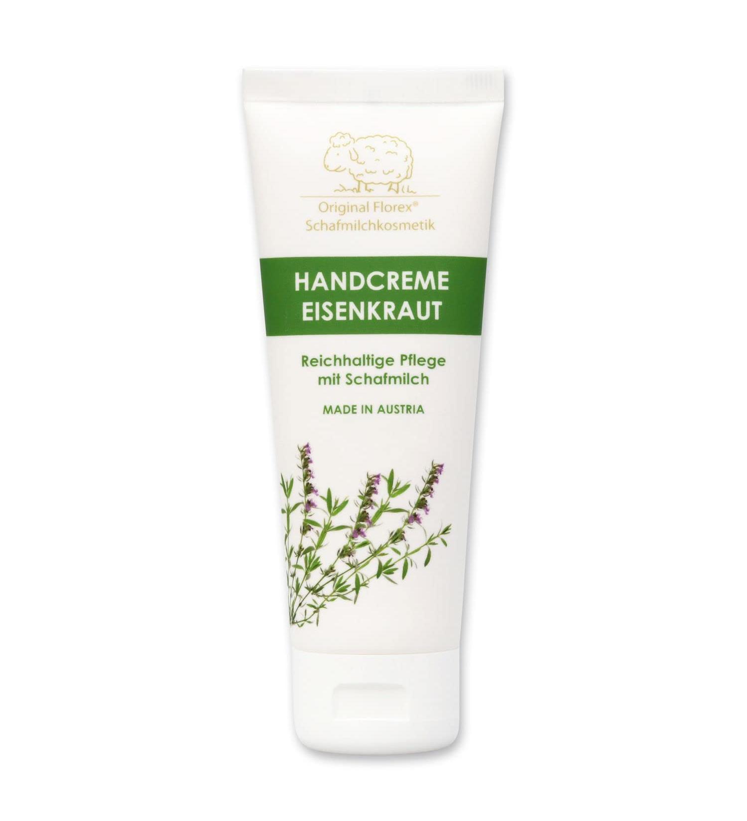 Florex Hand Cream Verbena - Rich intensive care for dry stressed hands with sheep's milk without palm oil 75 ml