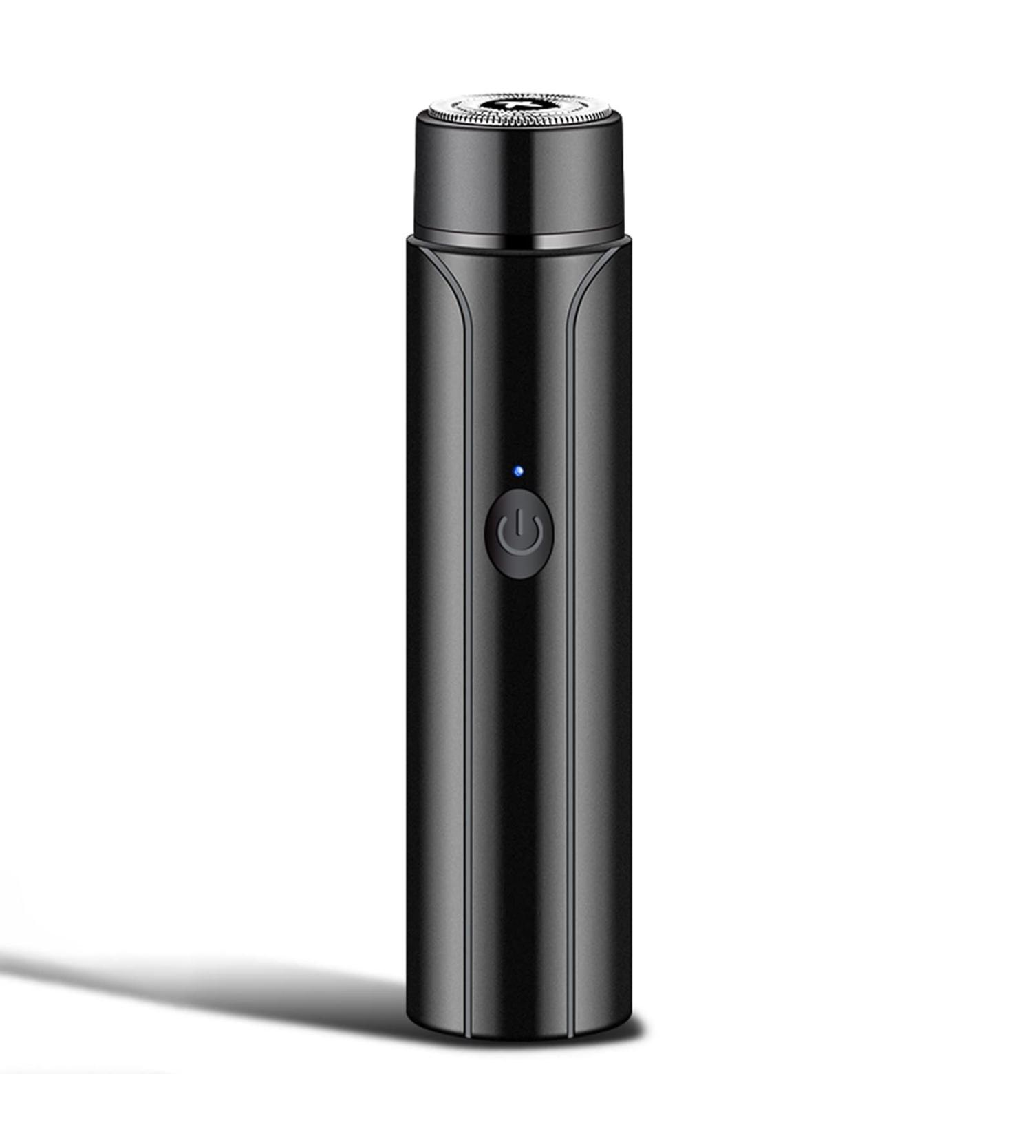 Portable USB Rechargeable Electric Razor - Perfect for Travel & Touch-ups, Unisex Shaver for Men and Women in Black - Buy Online on GoSupps.com