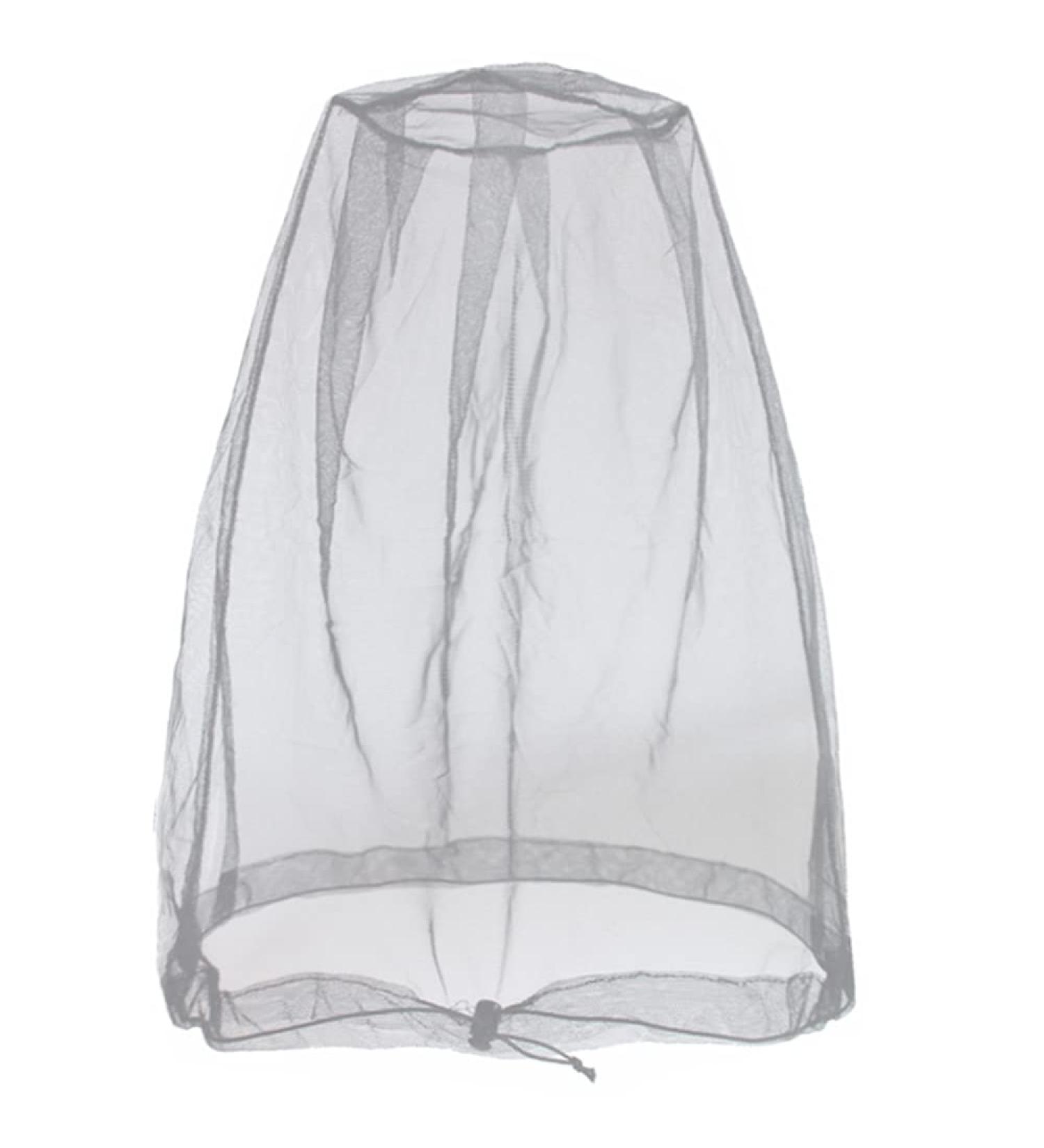 Cinvo Head Net Mesh Bug Net for Mosquitoes, Bugs, and Insects - Bigger Size, Works Over Hats - Free Stock Pouch Included (Grey) - Buy Online on GoSupps.com