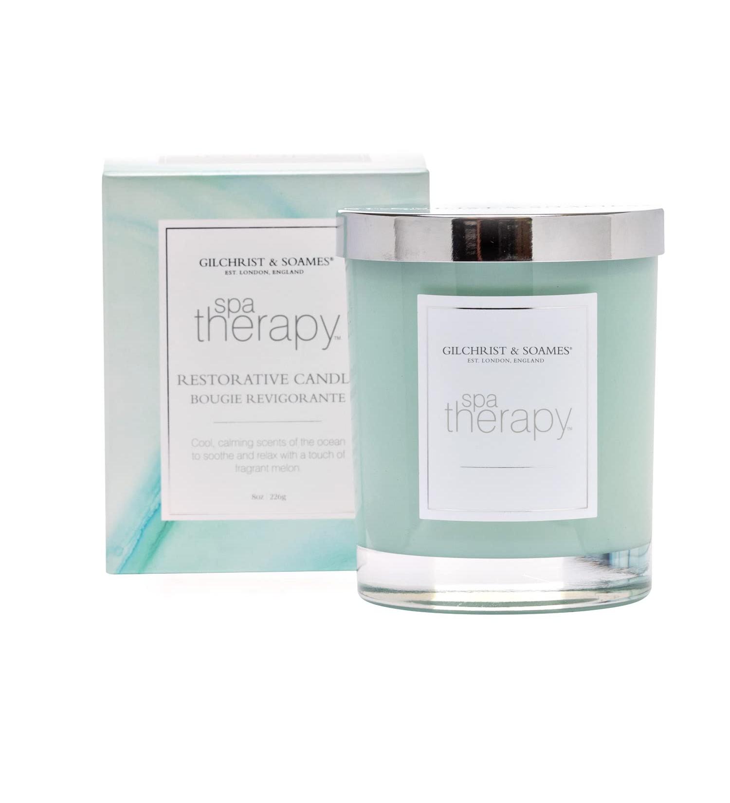 Buy Gilchrist & Soames Spa Therapy Luxury Candle 8oz - Calming Ocean Scents | USA Poured Coconut Oil & Soy Wax Blend - Buy Online on GoSupps.com