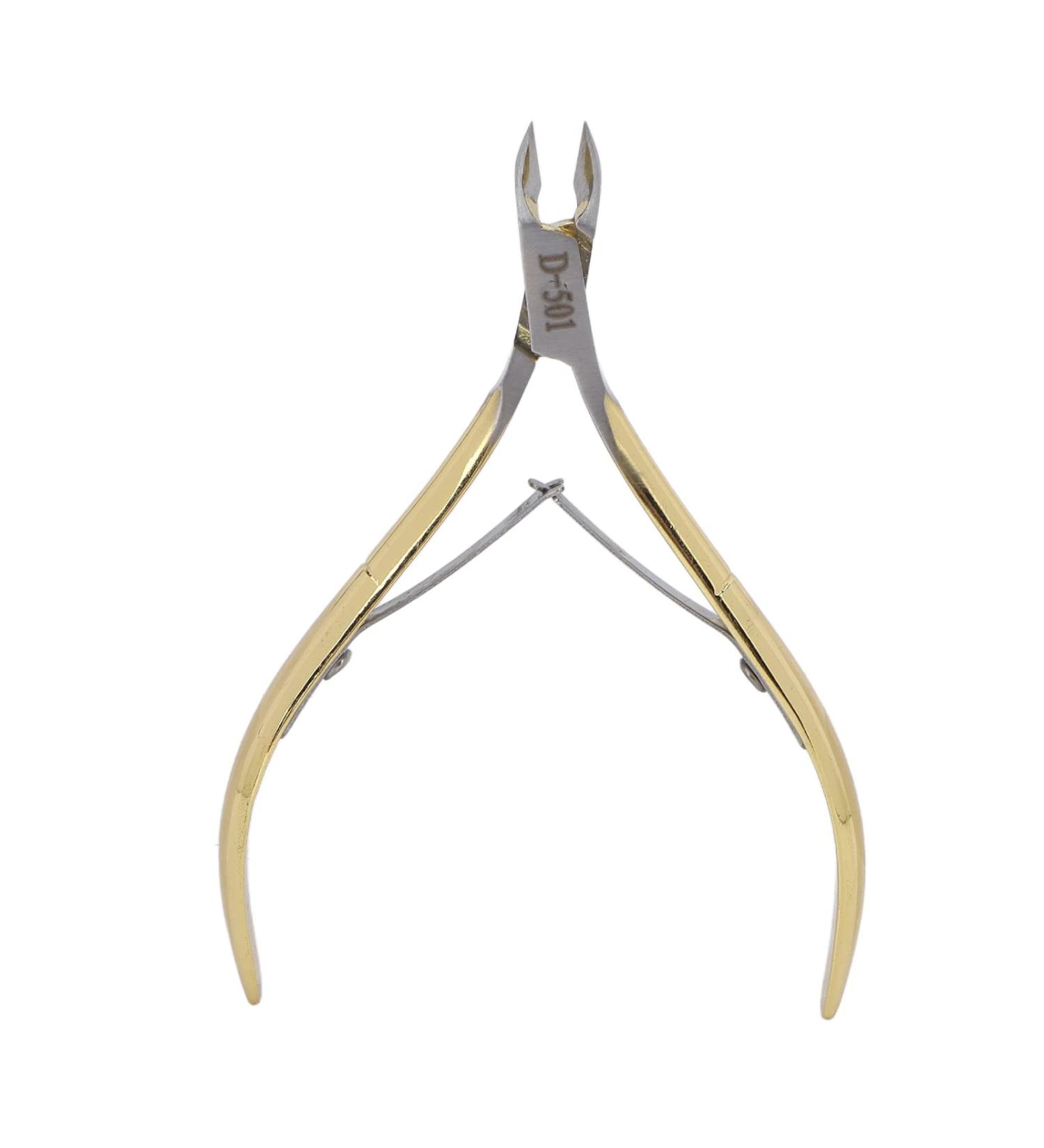 Cuticle Nippers Ergonomic Cuticle Nipper with Protective Cover for Manicure Enthusiasts Gold - Buy Online on GoSupps.com