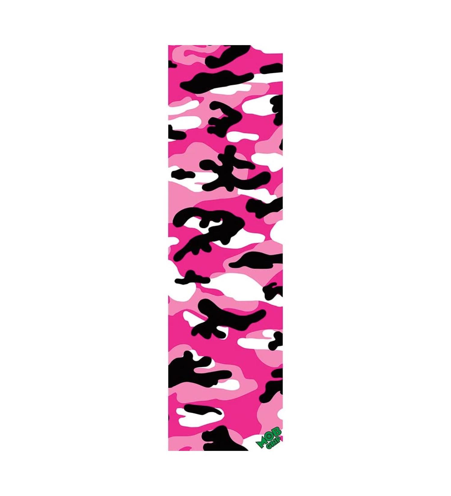 Mob Camo Skateboard Grip Tape Pink