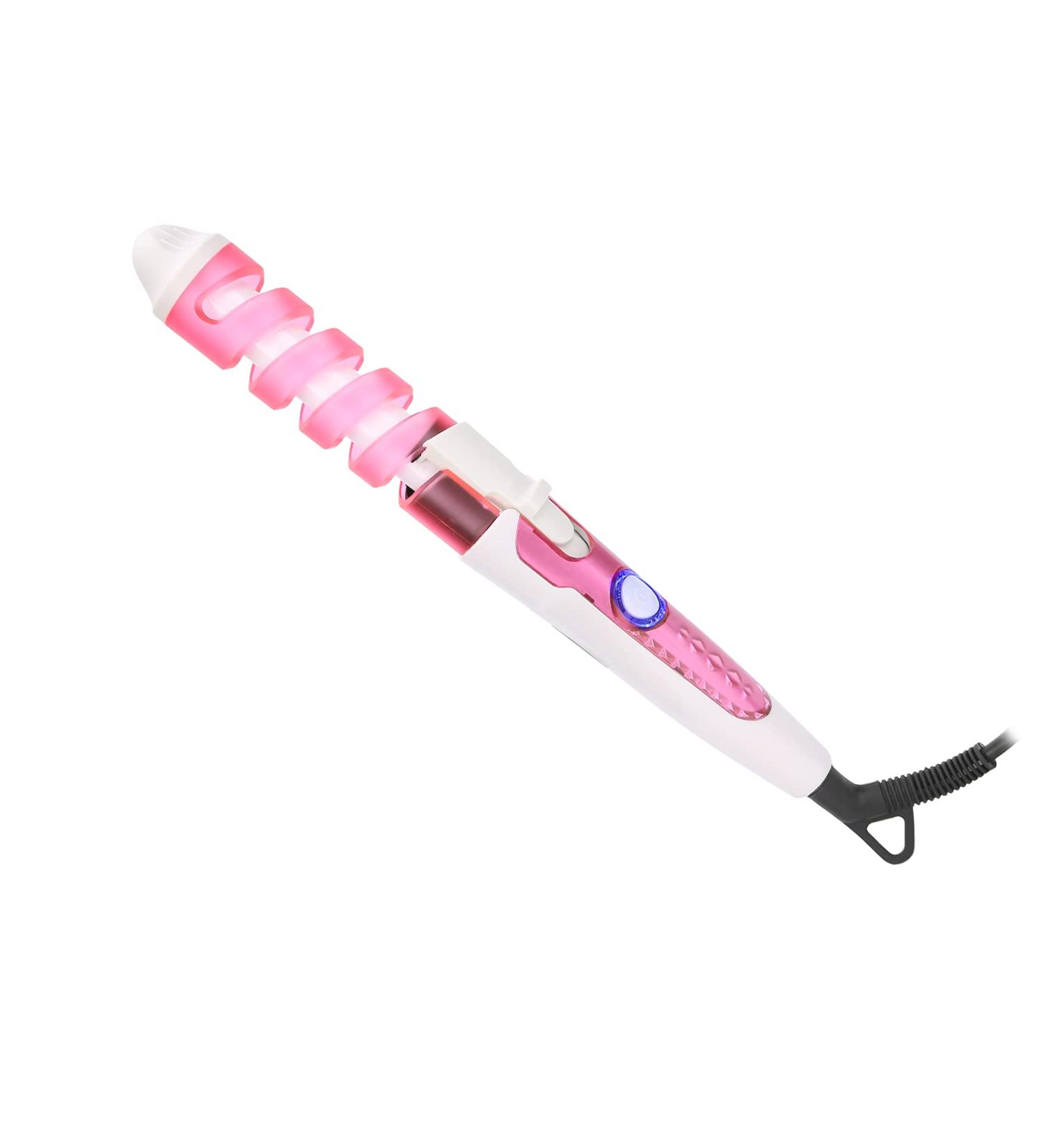 Spiral Hair Curler & Crimper - Electric Curling Wand for Women & Girls | Negative Ions Moisture Lock | 110-240V International Shipping - Buy Online on GoSupps.com