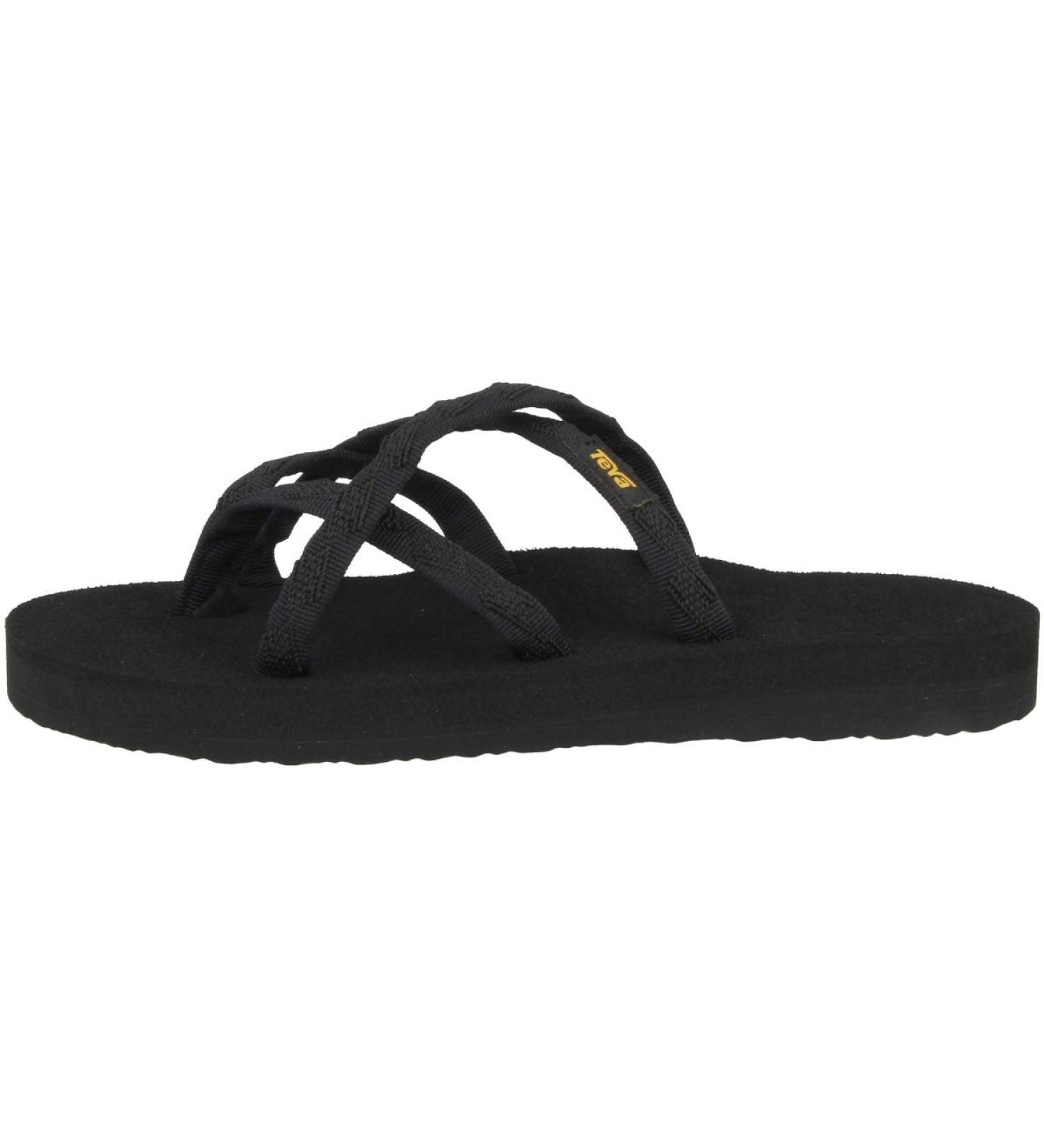 Teva Women's Olowahu Flip-Flop 42 EU | Black Mix B on Black | Comfortable & Stylish Sandals for All-Day Wear - Buy Online on GoSupps.com