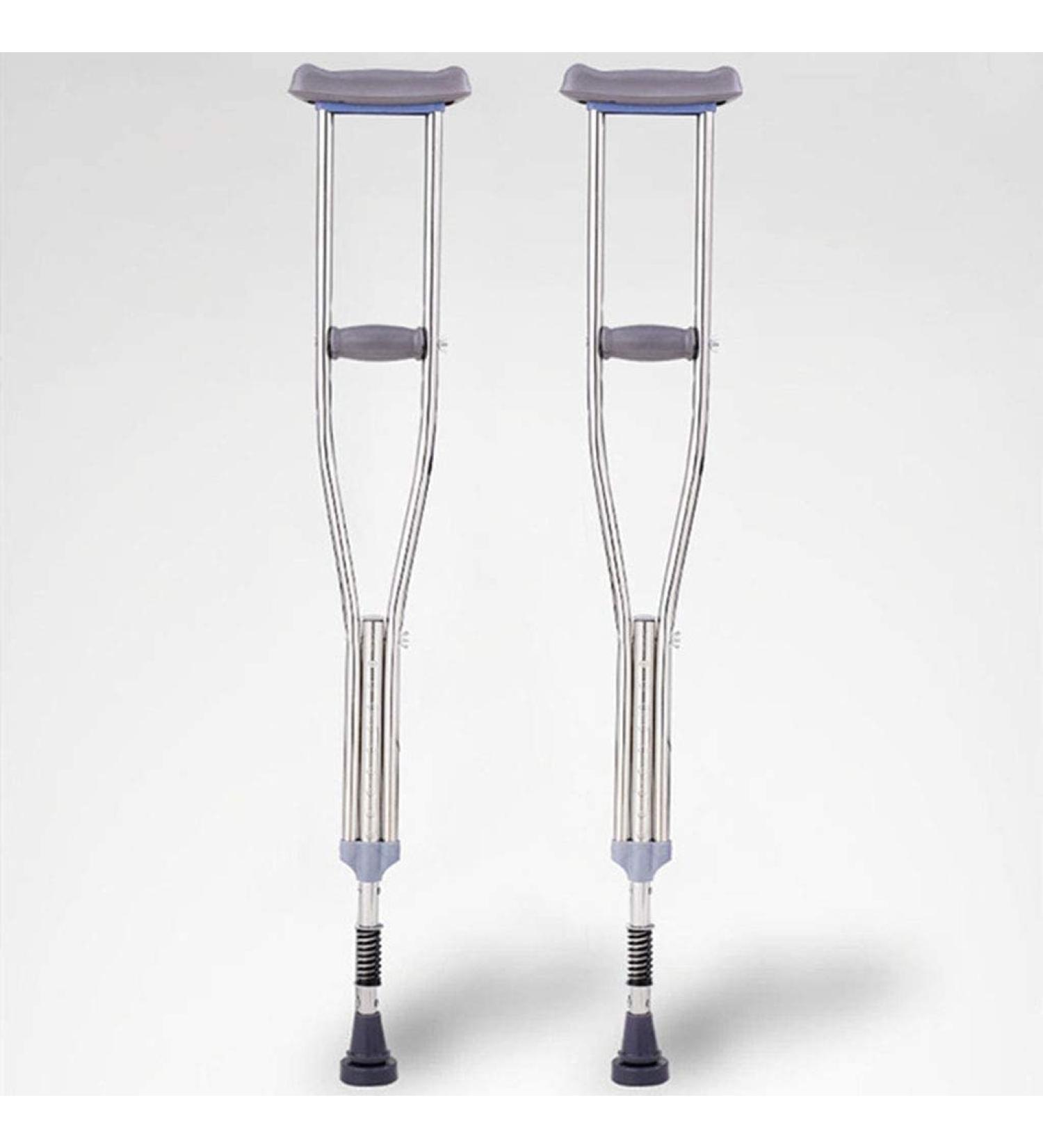 Crutches for Adults Underarm Underarm Crutches for Adjustable Pair Of Adjustable Underarm Axilla Crutches Height Adjustable Underarm Walking Stick With Damping Spring Design 119-1 Selfless dedication - Buy Online on GoSupps.com