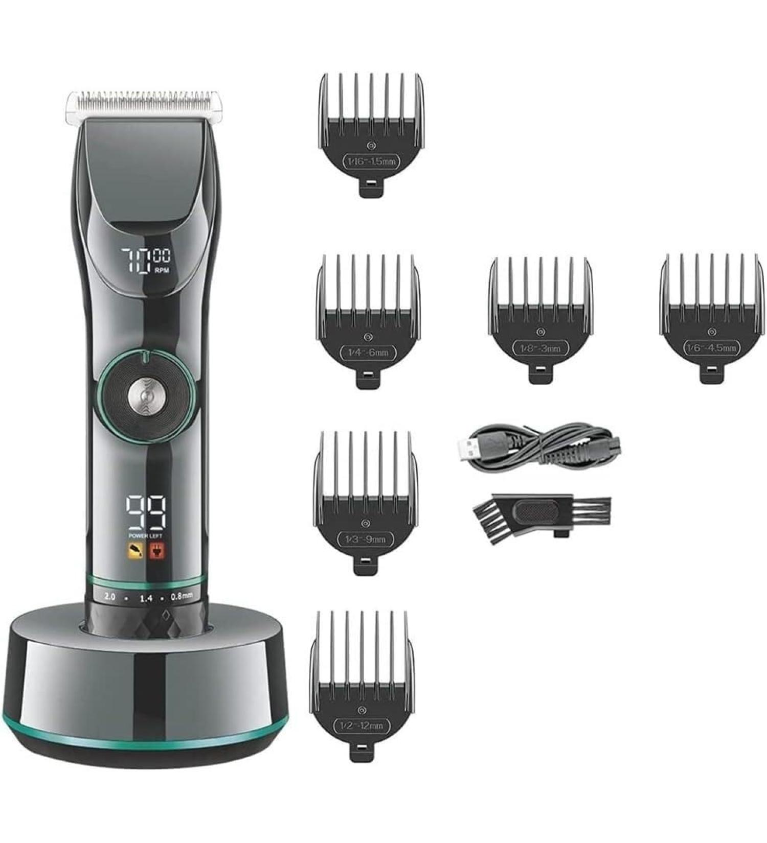 High Power Electric Hair Clippers for Men - Digital Display Variable Speed Salon Quality Haircut - Includes Box - Buy Online on GoSupps.com