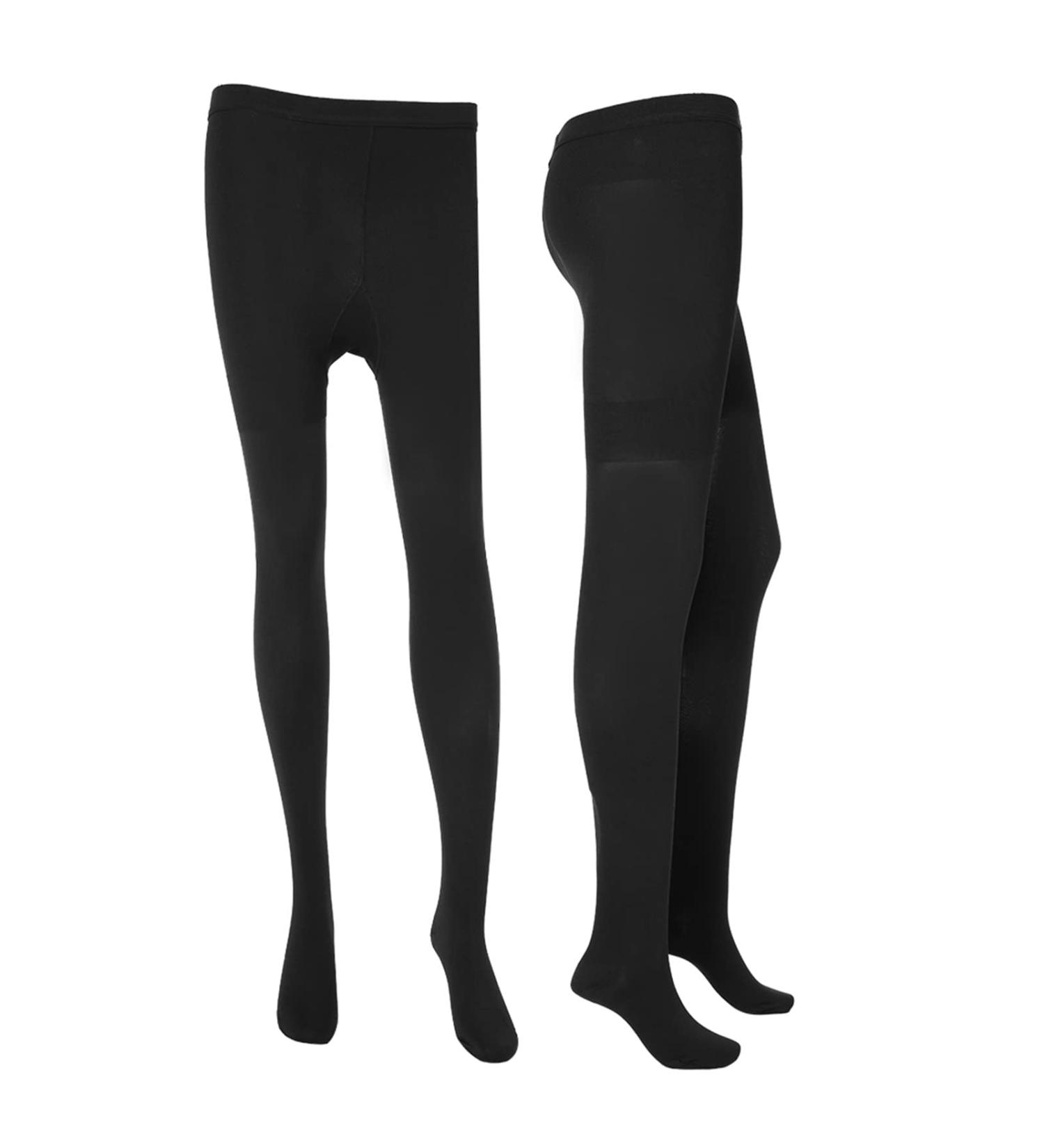 Extra Wide Calf Compression Stockings XXL-Black | Pain Relief Thigh High Pantyhose for Men & Women - Buy Online on GoSupps.com